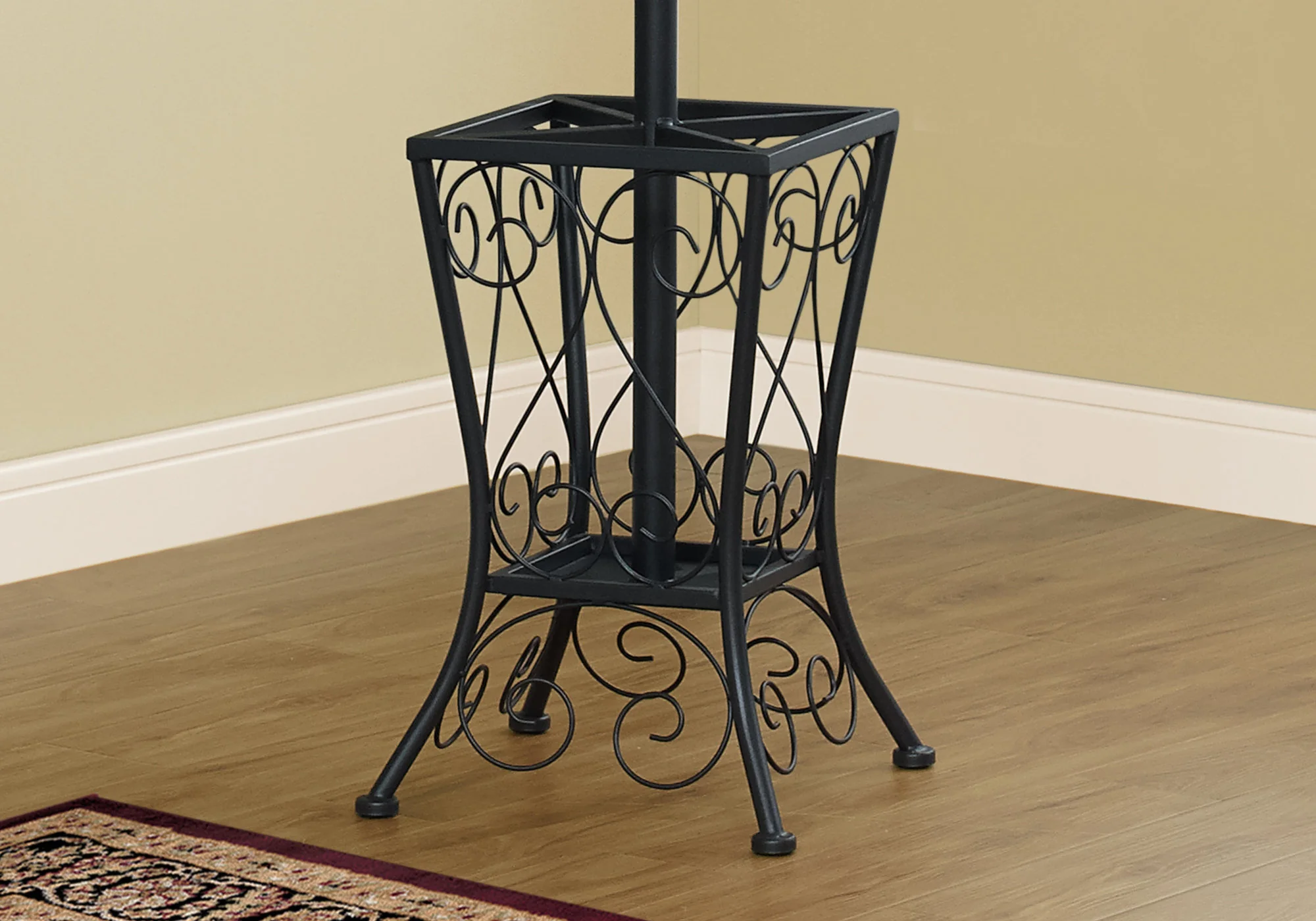 Black  Metal  Umbrella Holder Coat Rack By Homeroots - Image 2