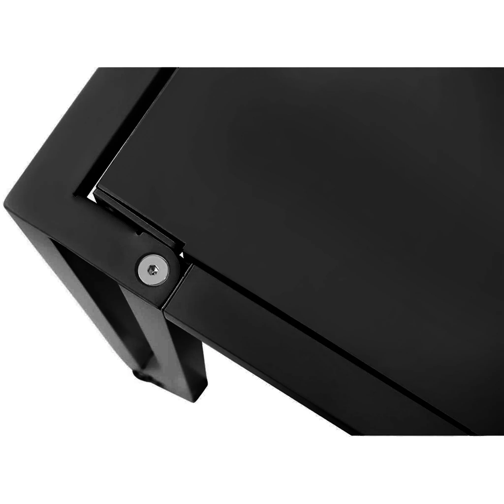 Black Minimalist Metal Folding Table Desk By Homeroots - Image 7