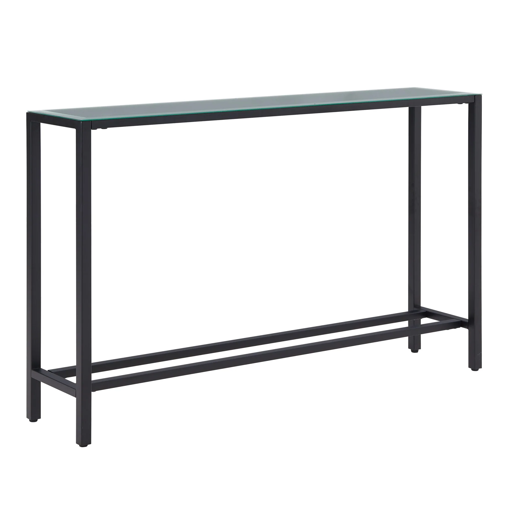 Black Mirrored Glass Console Table By Homeroots - Image 2