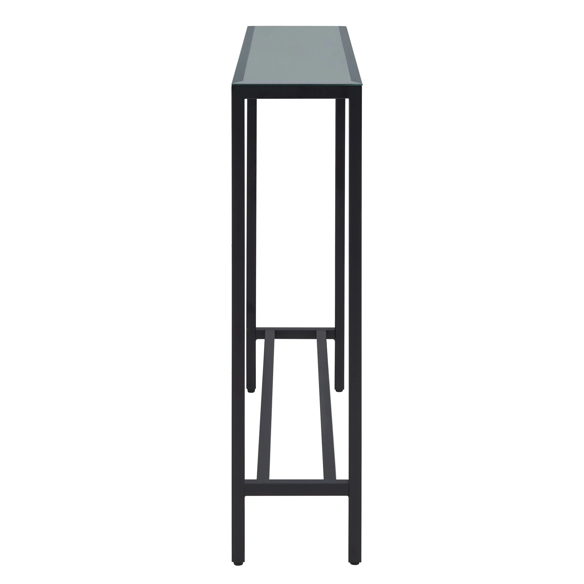 Black Mirrored Glass Console Table By Homeroots - Image 3