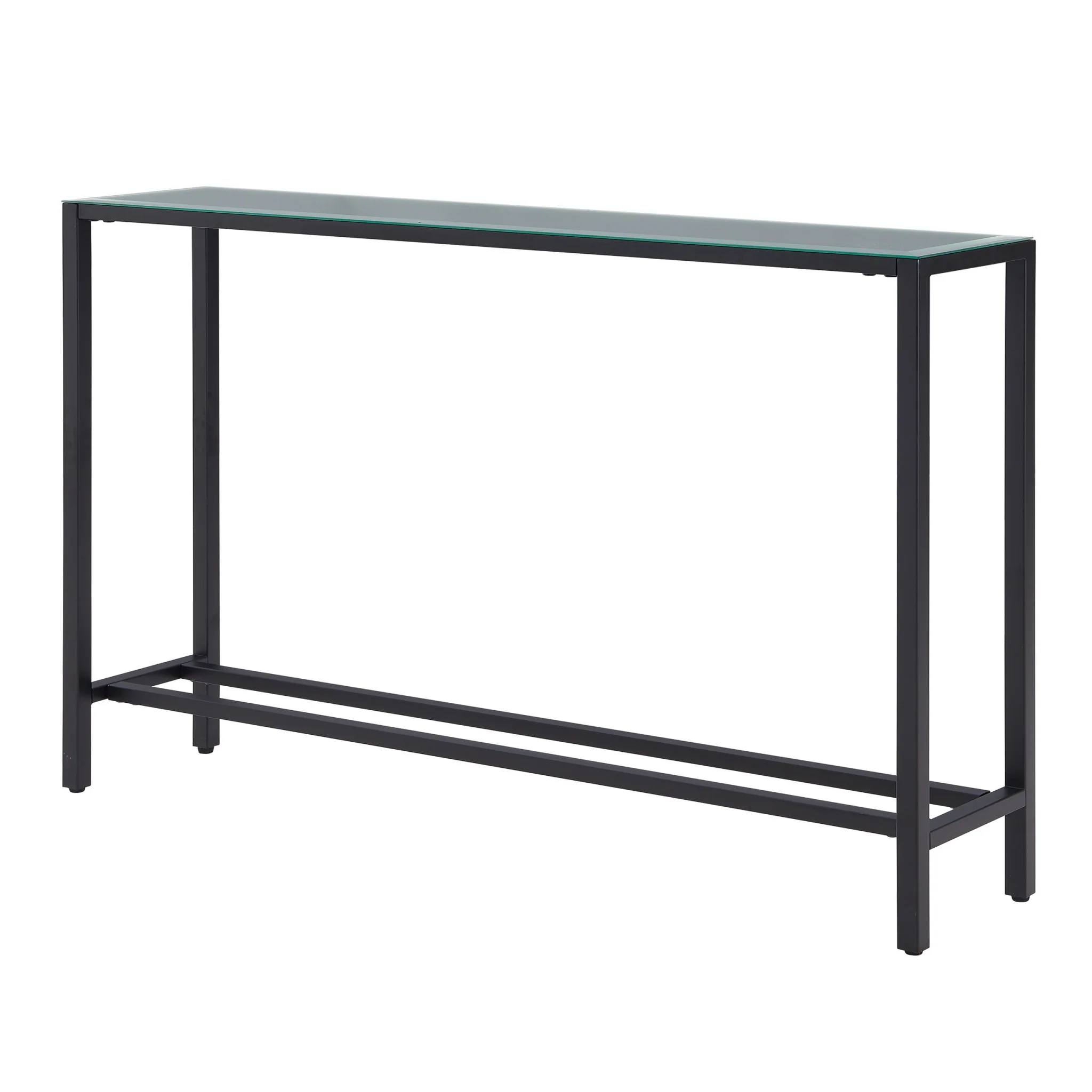 Black Mirrored Glass Console Table By Homeroots - Image 4
