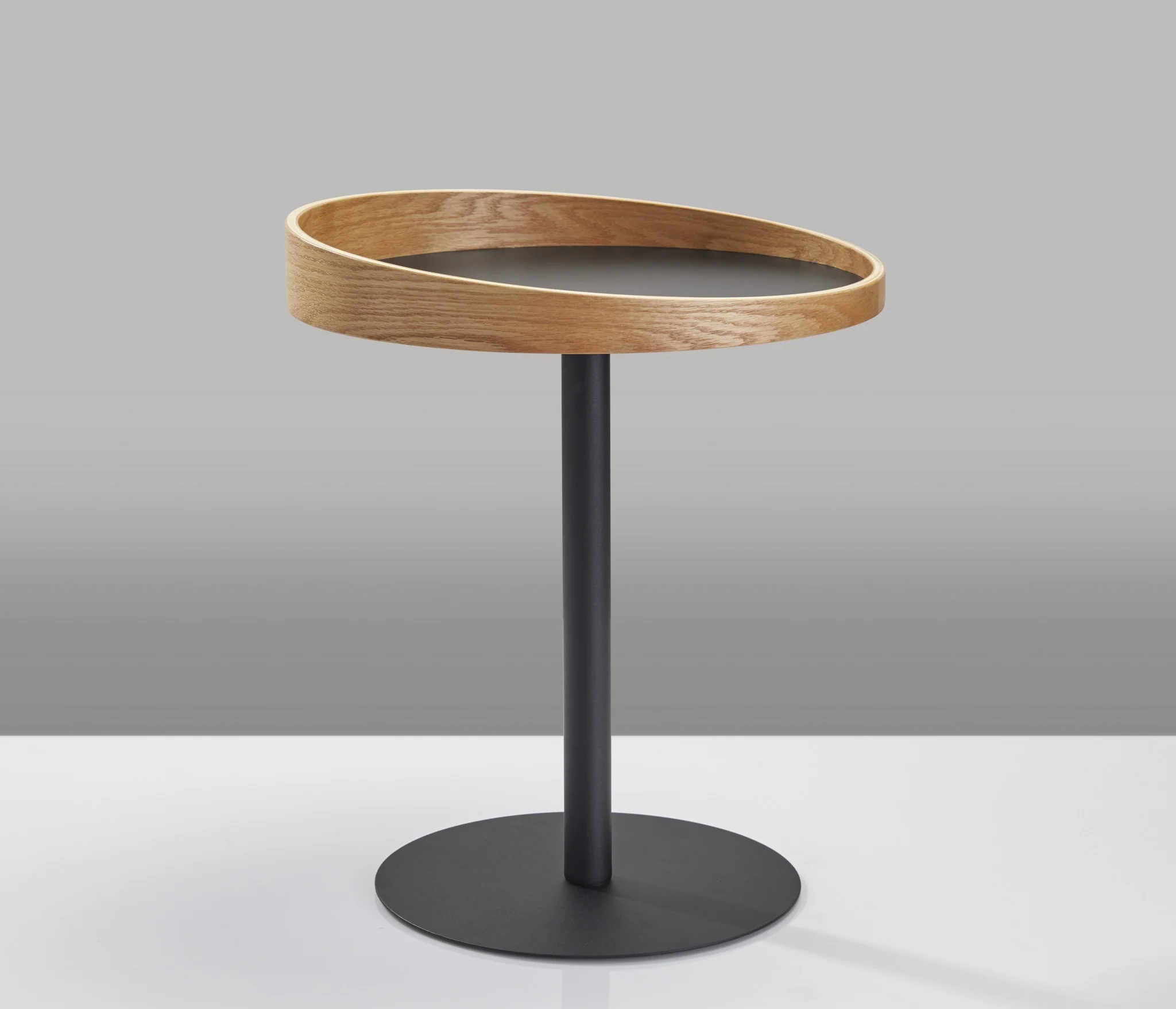 Black Mod Wood End or Side Table By Homeroots - Image 2
