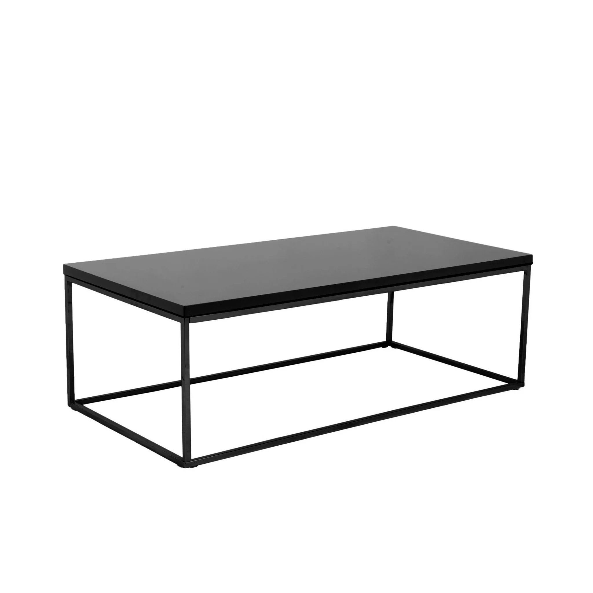 Black on Black High Gloss Coffee Table By Homeroots - Image 3