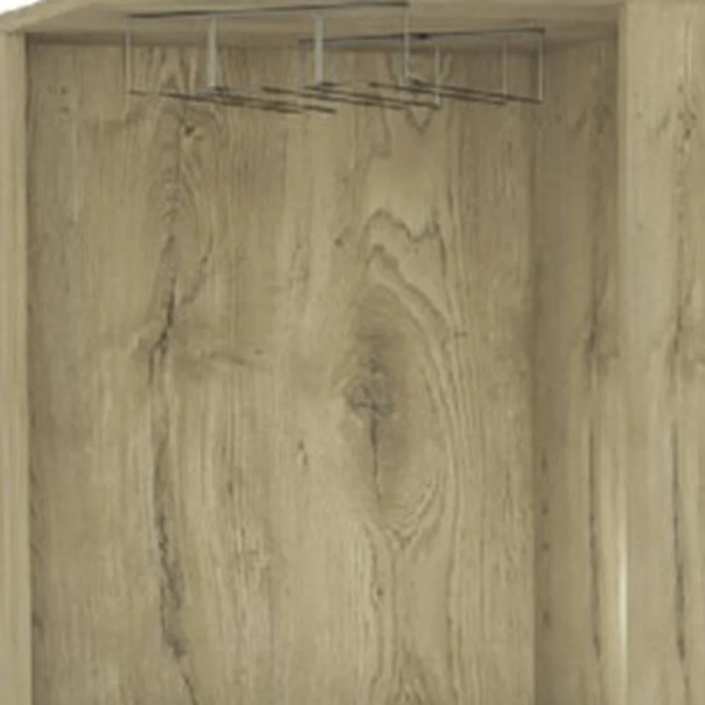 Black One Cabinet Faux Wood Nightstand By Homeroots - Image 13