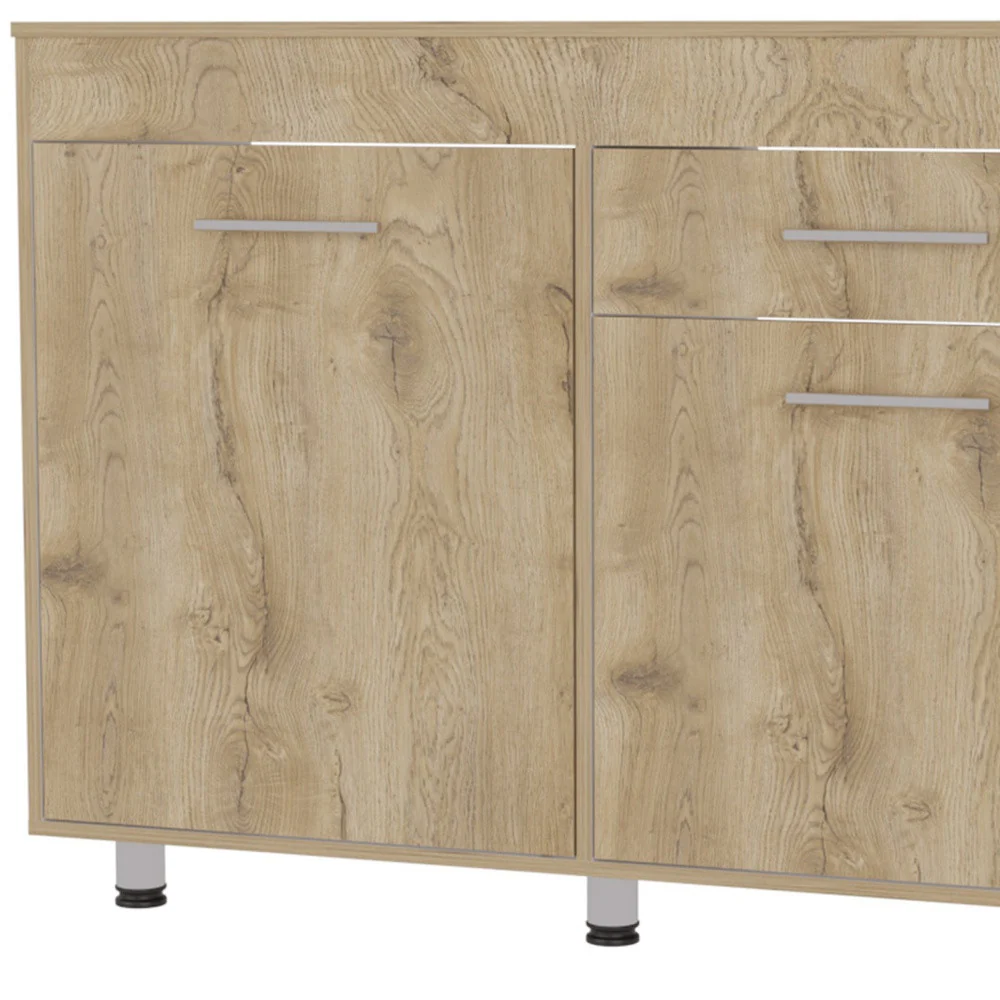 Black One Cabinet Faux Wood Nightstand By Homeroots - Image 5