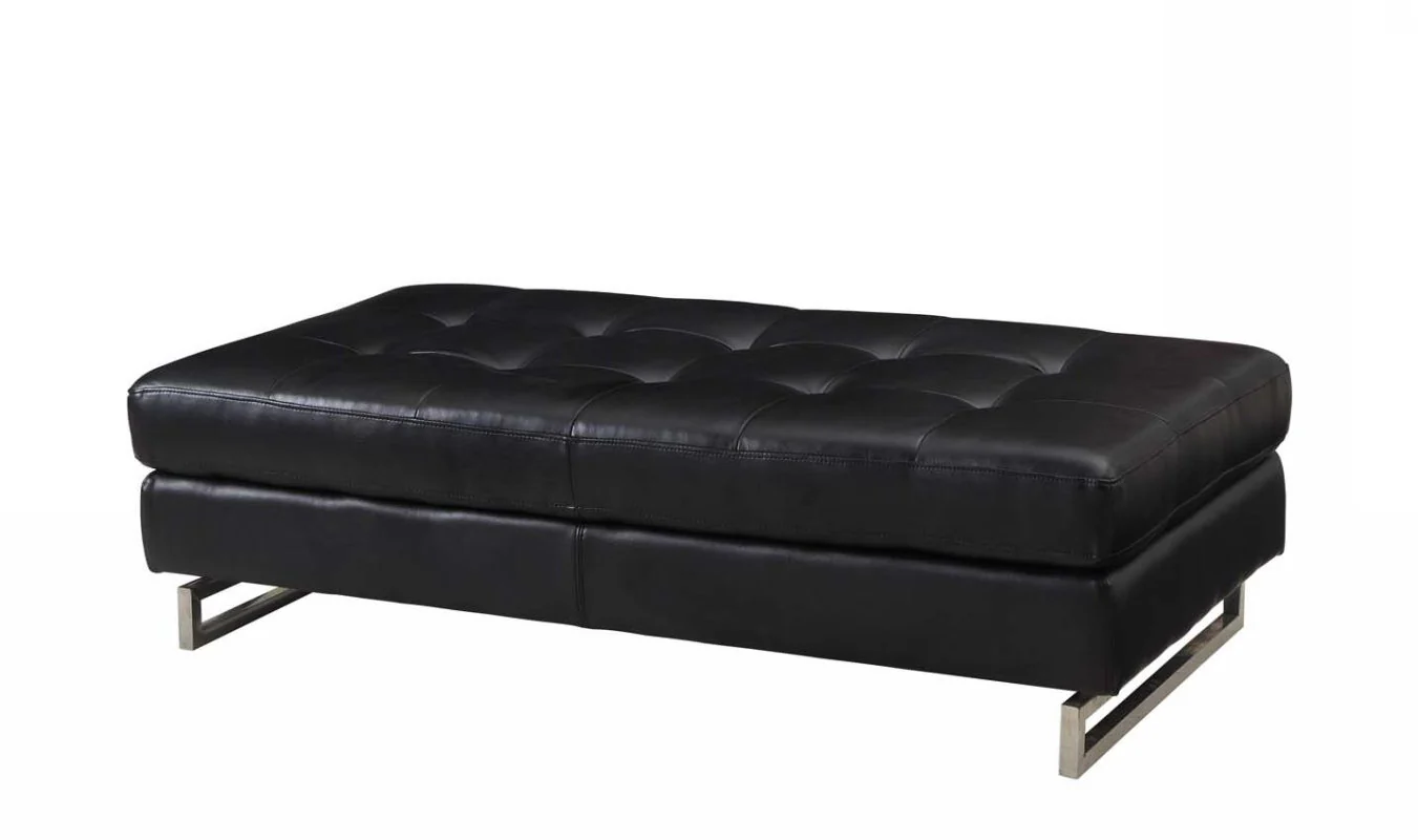 Black Ottoman By Homeroots - Image 3
