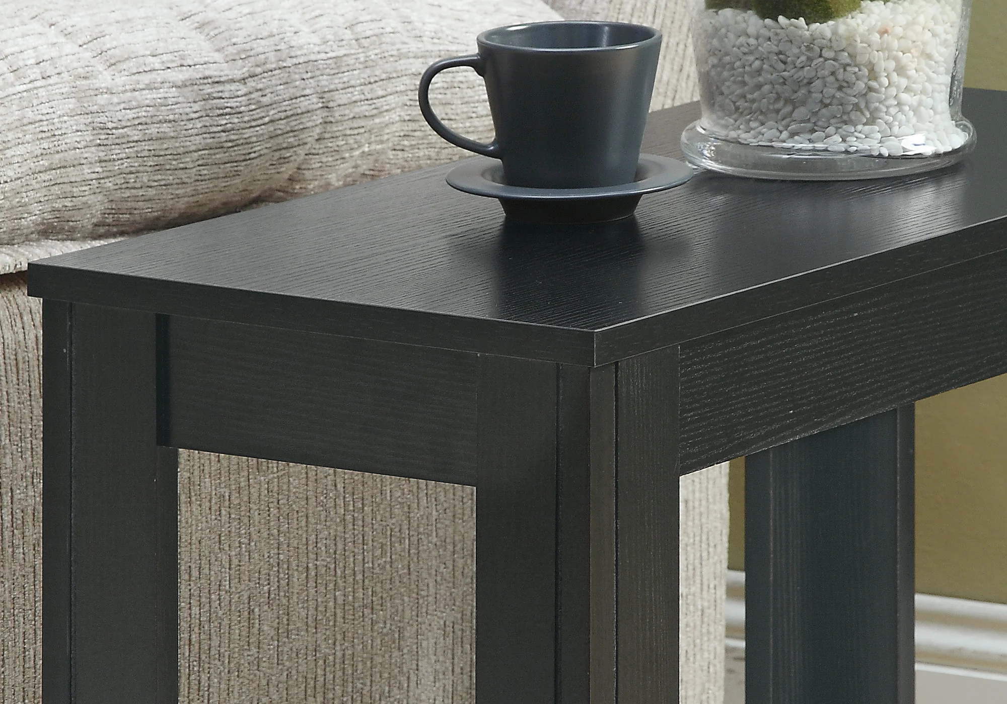 Black Particle Board Laminate Mdf Accent Table By Homeroots - Image 2