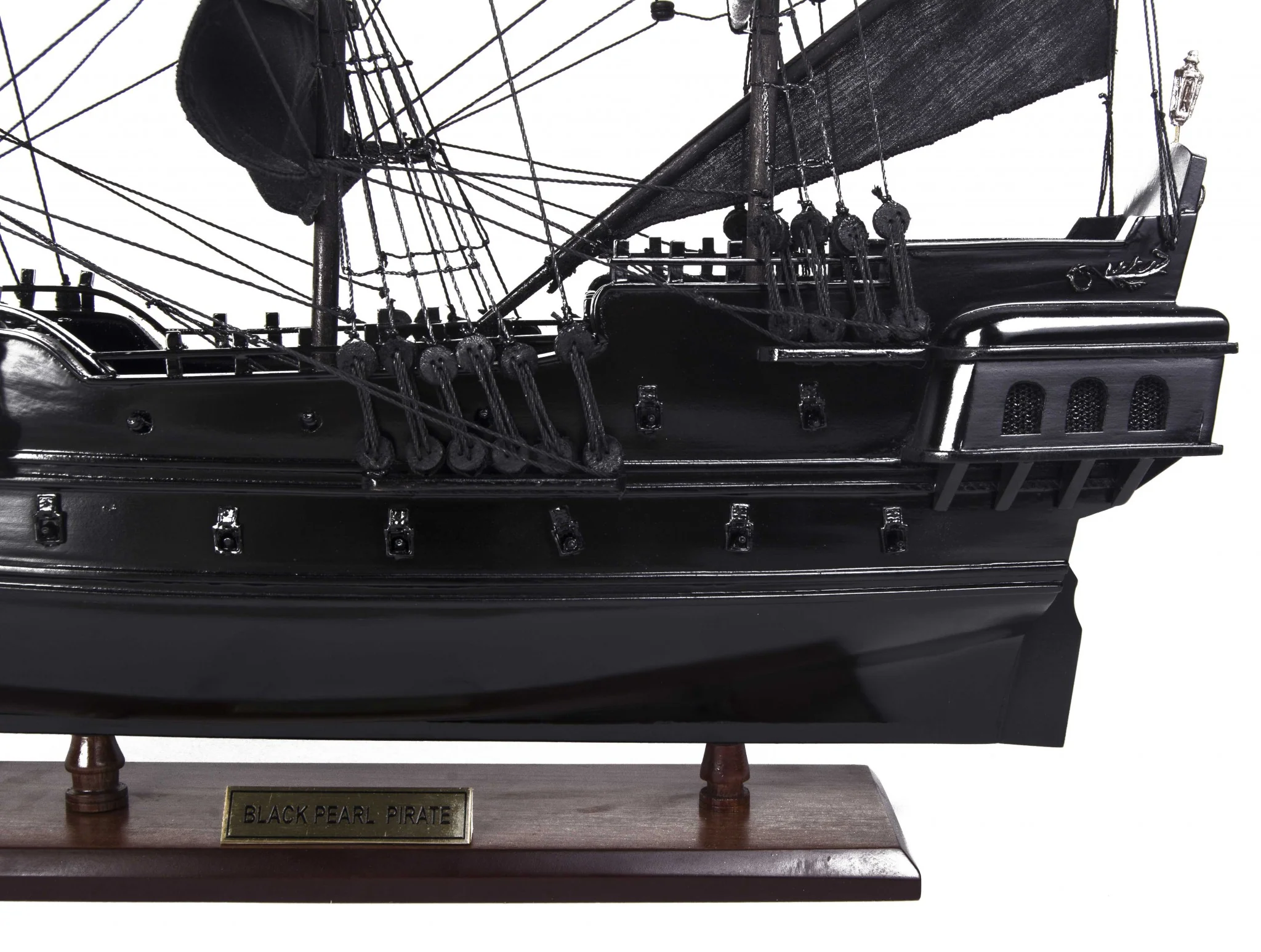 Black Pearl Pirate Ship By Homeroots - Image 4