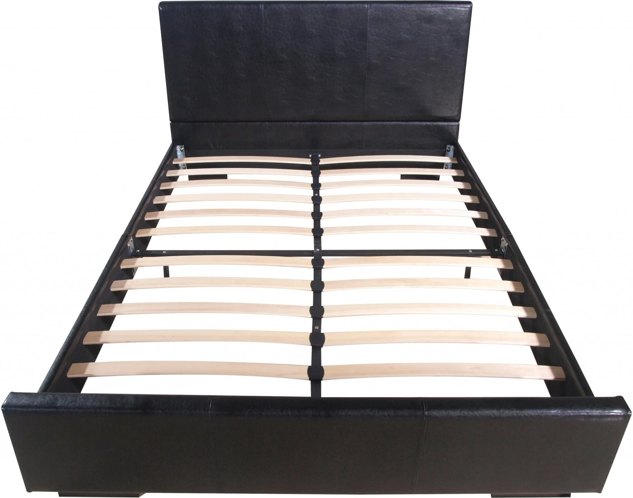Black Platform Full Bed By Homeroots - Image 5