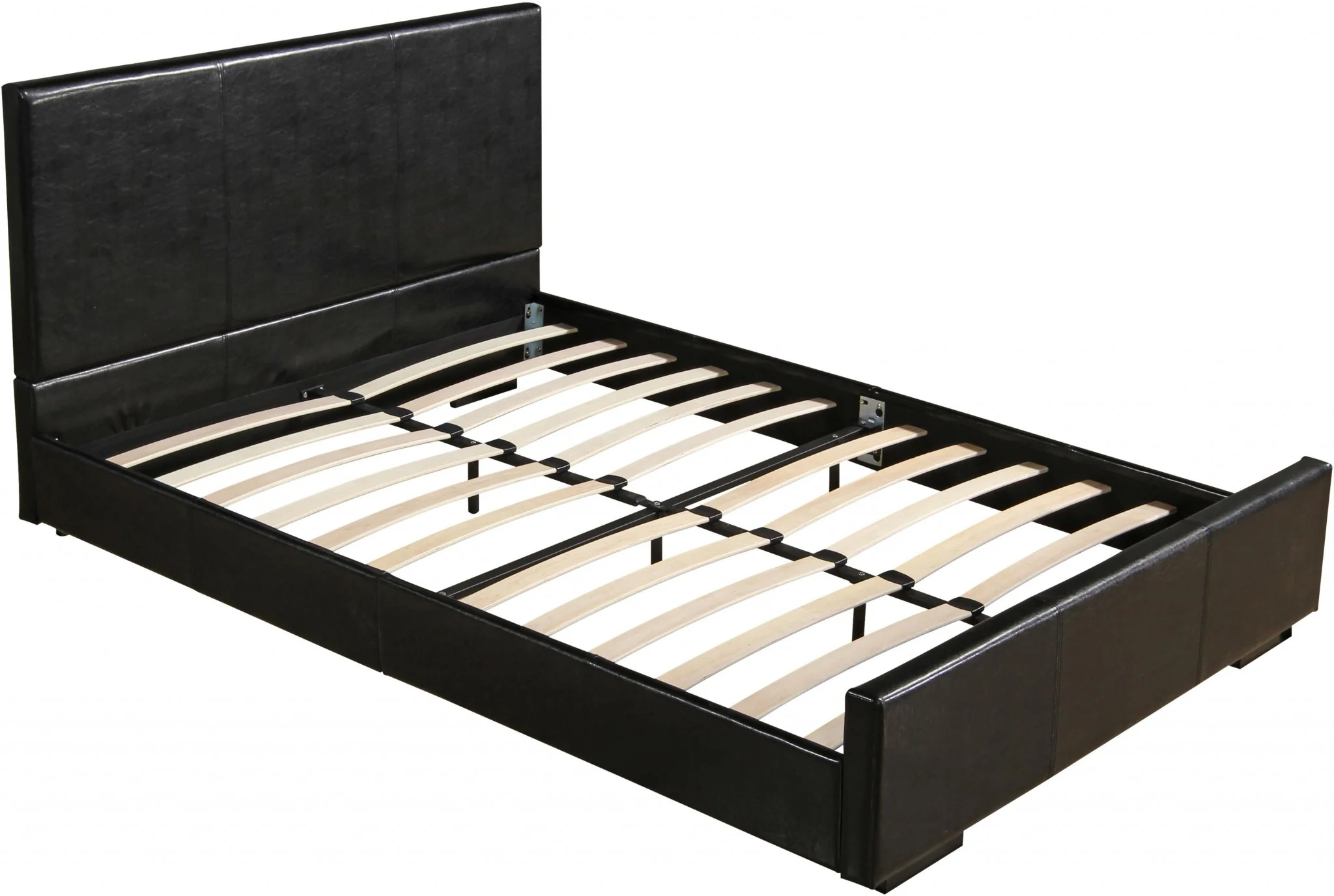 Black Platform Queen Bed By Homeroots - 396991 - Image 4