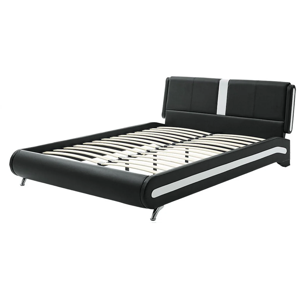 Black Platform Queen Bed By Homeroots - 397015 - Image 4