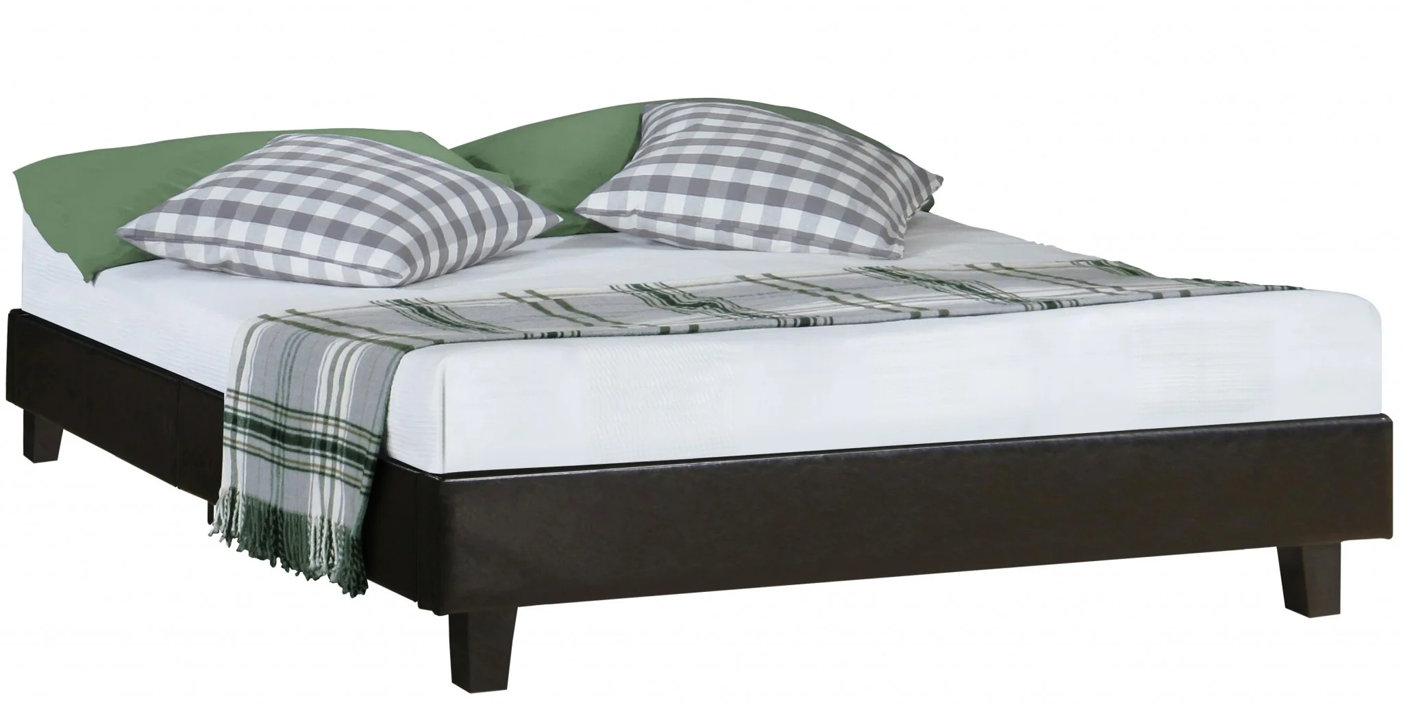 Black Platform Queen Bed With Two Nightstands By Homeroots - 397009 - Image 4