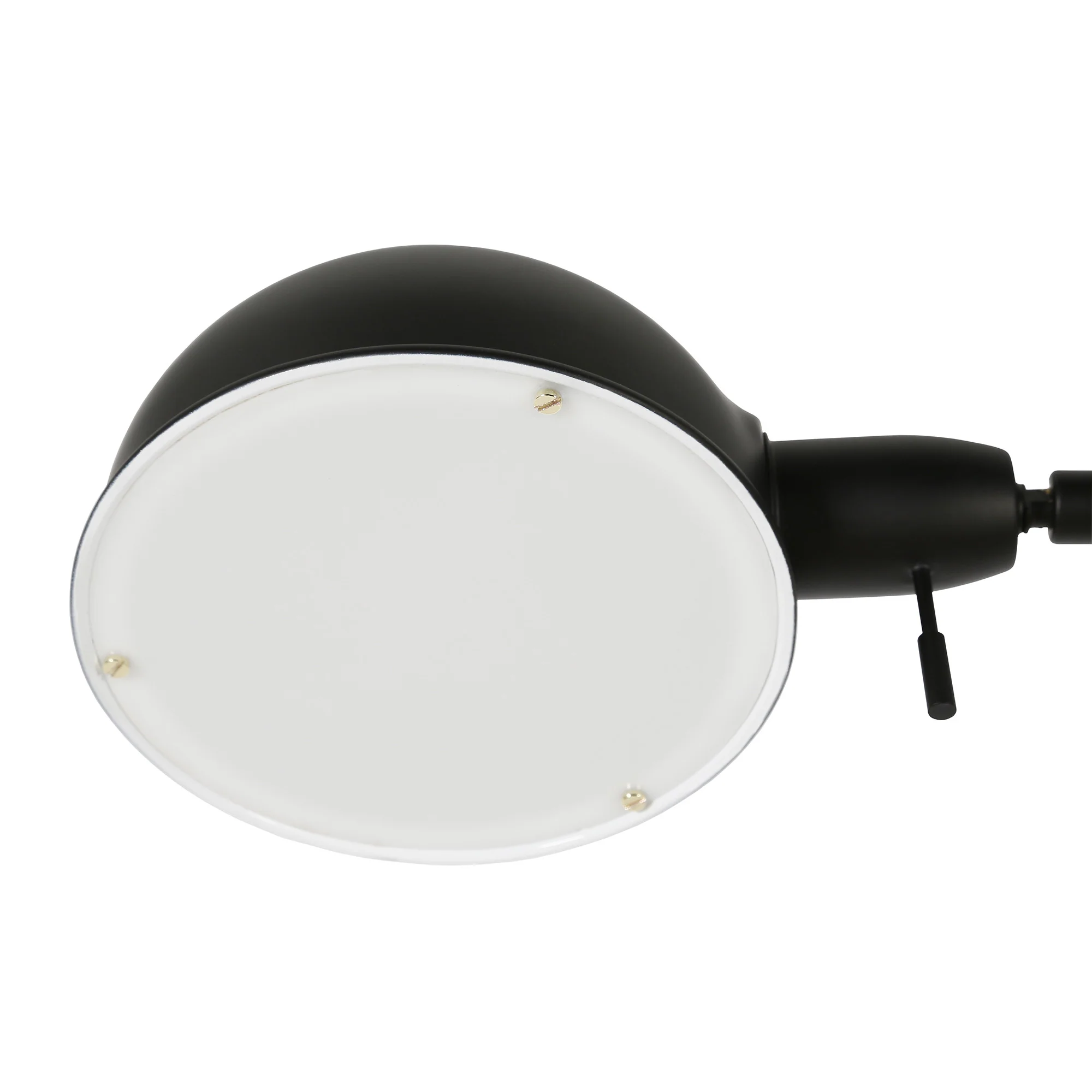 Black Reading Floor Lamp With Black Dome Shade By Homeroots - Image 2