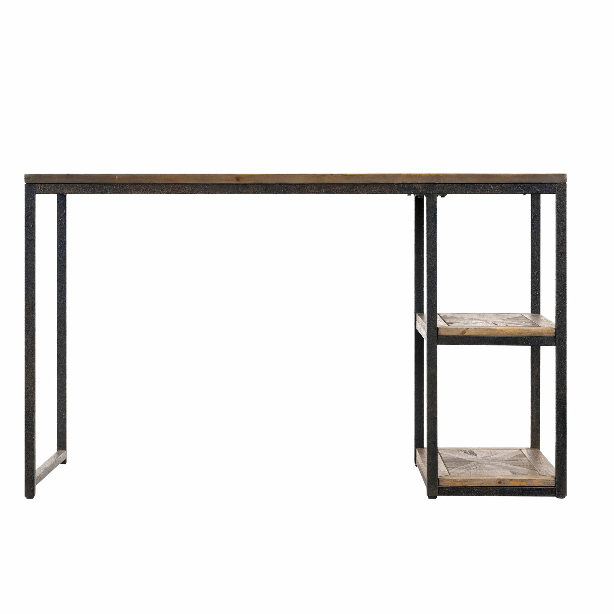 Black Reclaimed Wood Writing Desk By Homeroots - Image 3