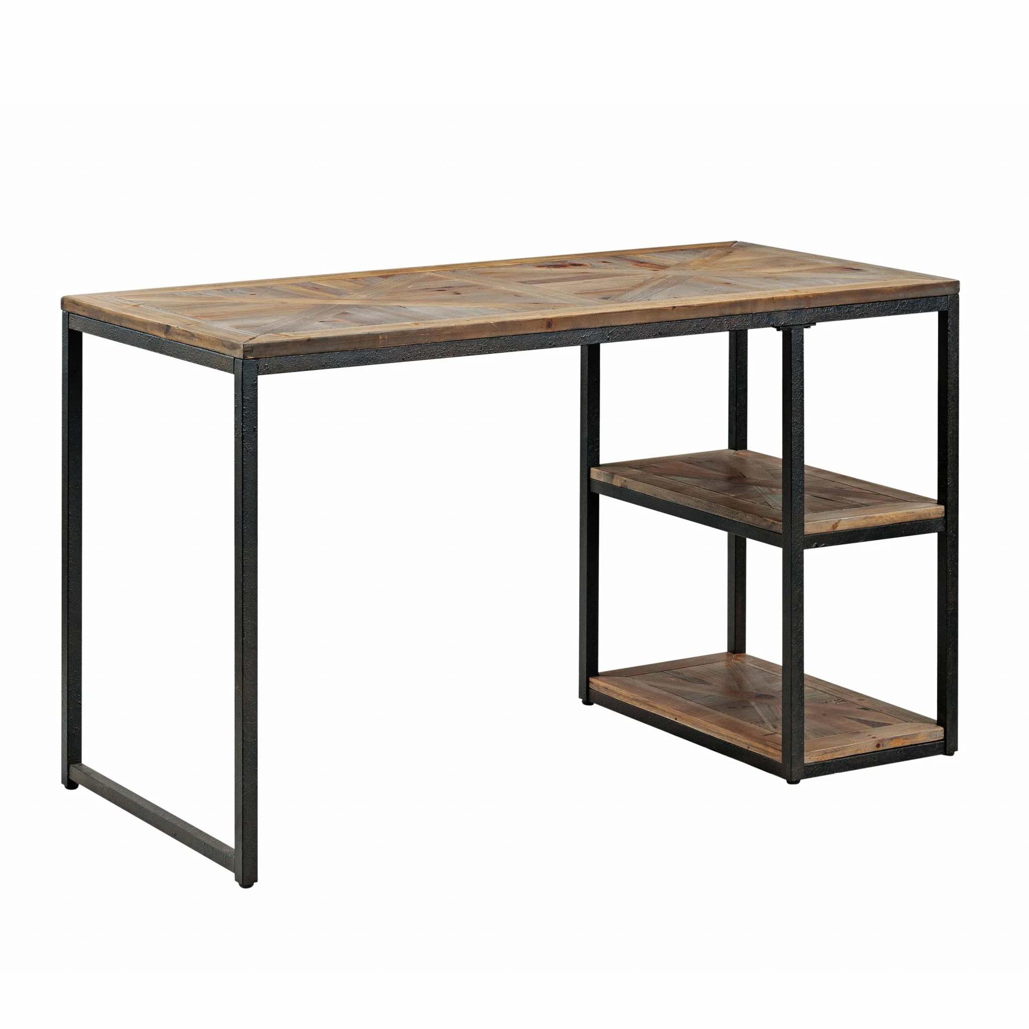 Black Reclaimed Wood Writing Desk By Homeroots - Image 4