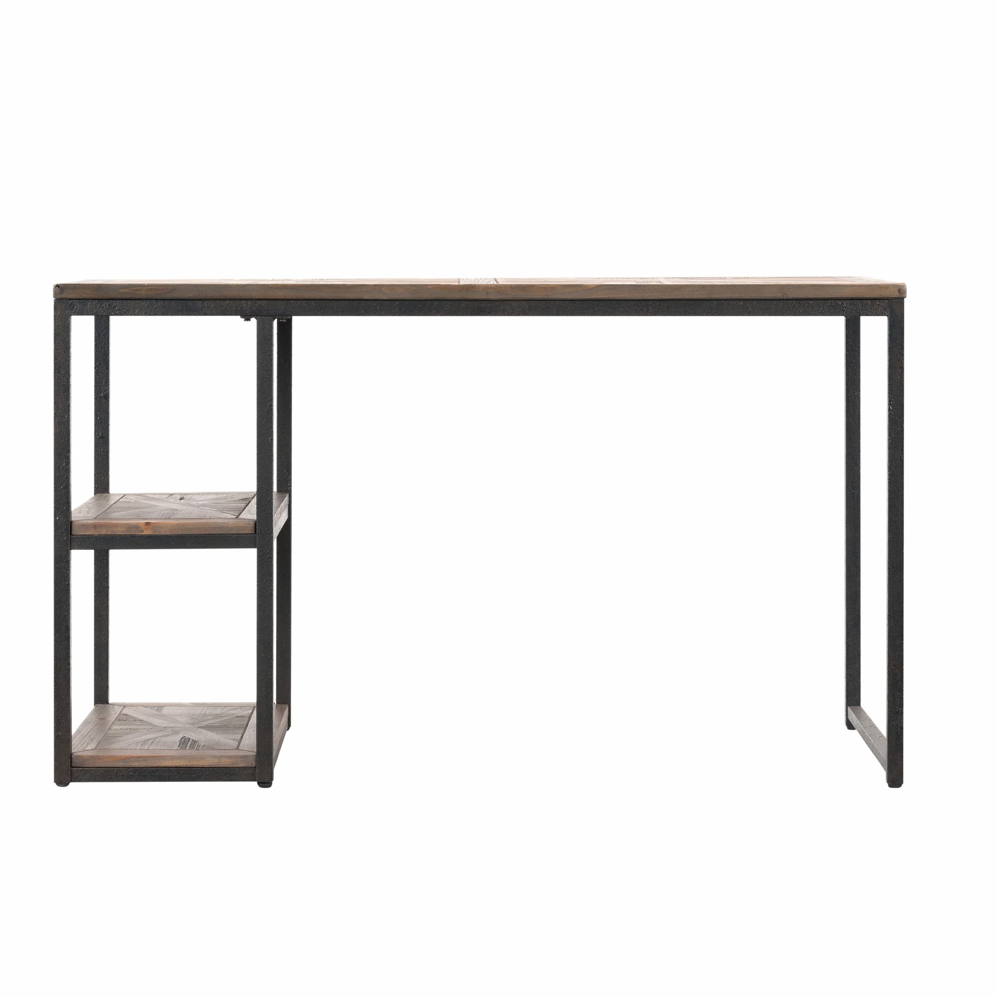 Black Reclaimed Wood Writing Desk By Homeroots - Image 7