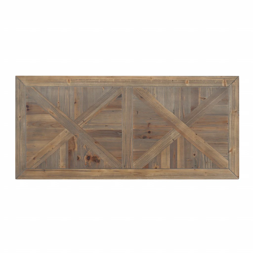 Black Reclaimed Wood Writing Desk By Homeroots - Image 9