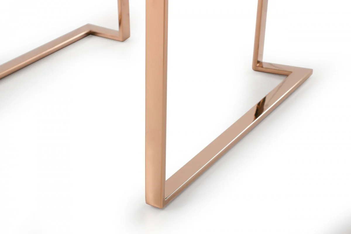 Black Rosegold Velvet Dining Chair By Homeroots - Image 7
