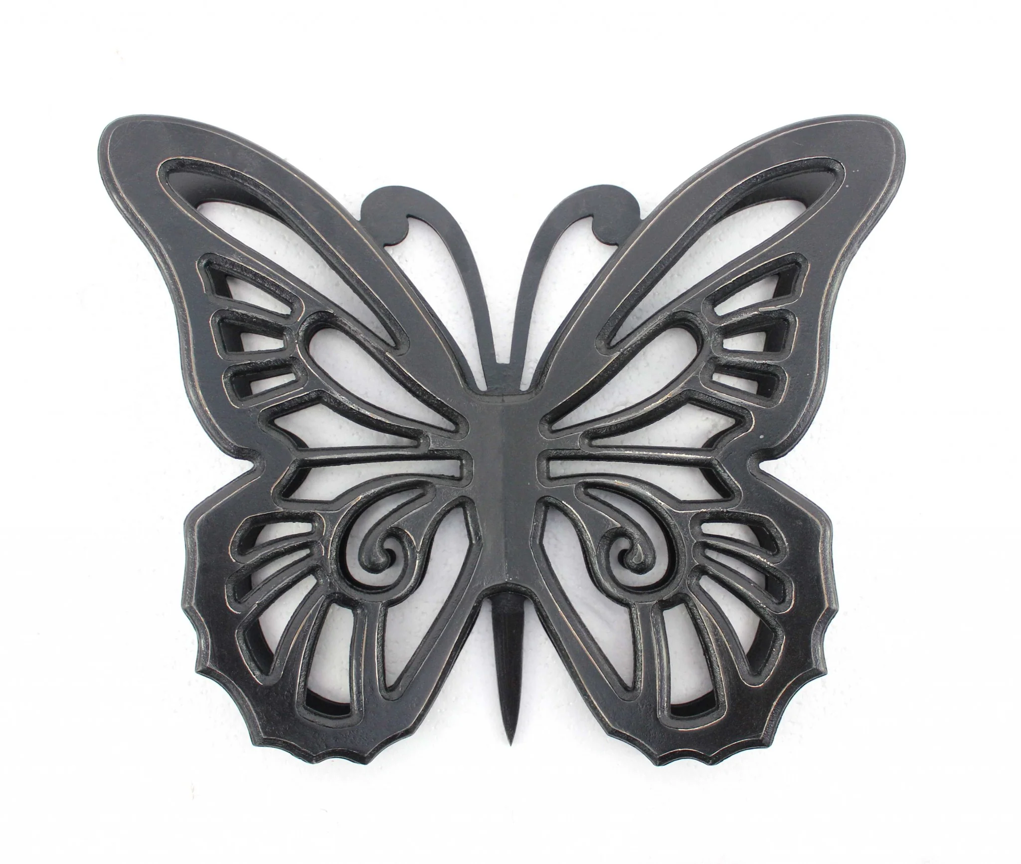 Black Rustic Butterfly Wooden Wall Decor By Homeroots - Image 2
