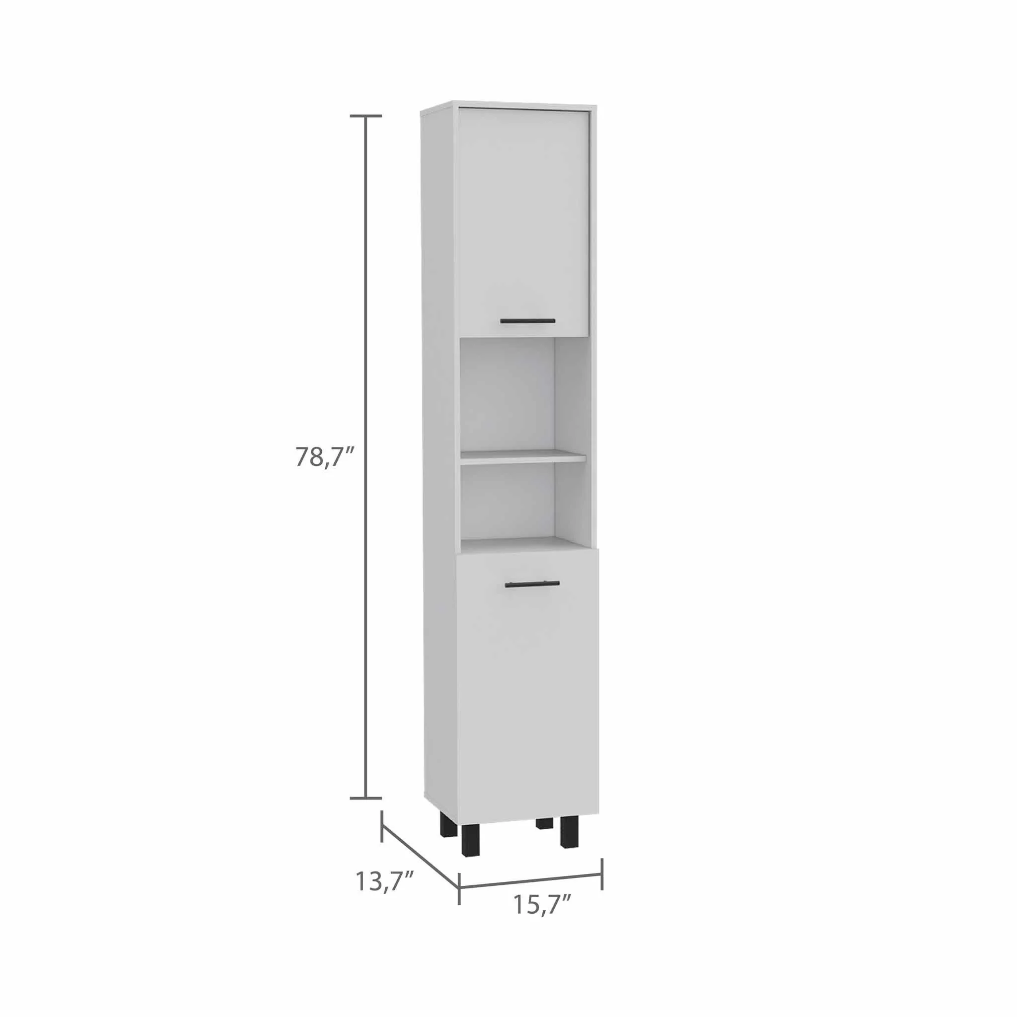 Black Sleek And Tall Pantry Cabinet By Homeroots - Image 10