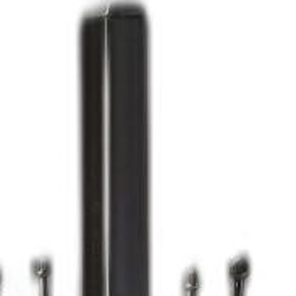 Black Solid Hardwood Coat Tree Rack By Homeroots - Image 5