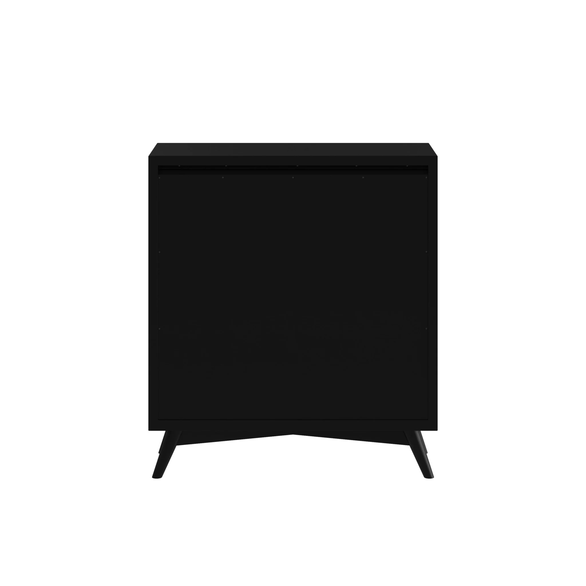 Black Solid Wood Four Drawer Chest By Homeroots - Image 8