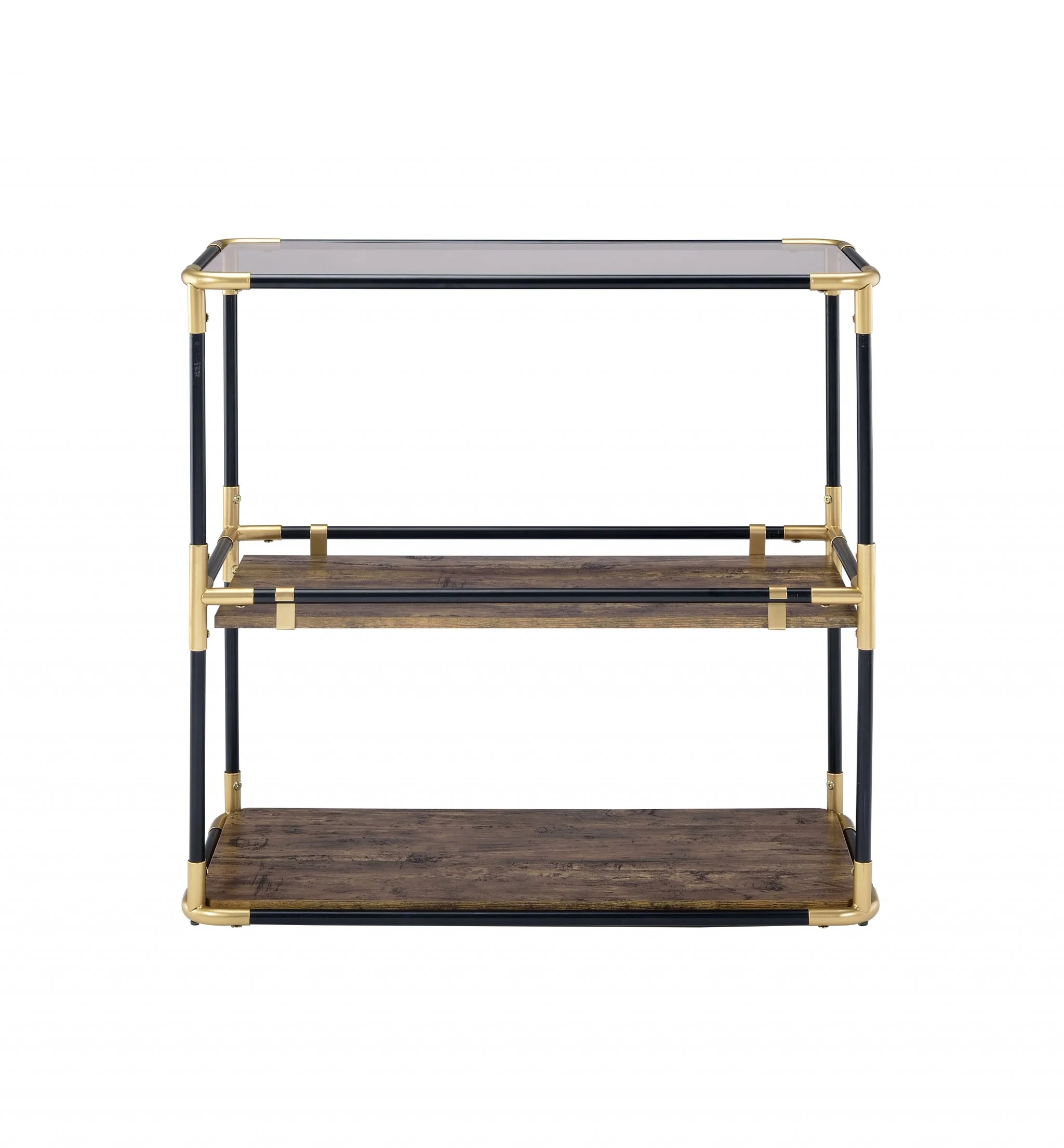 Black Solid Wood Leg Console Table By Homeroots - Image 3