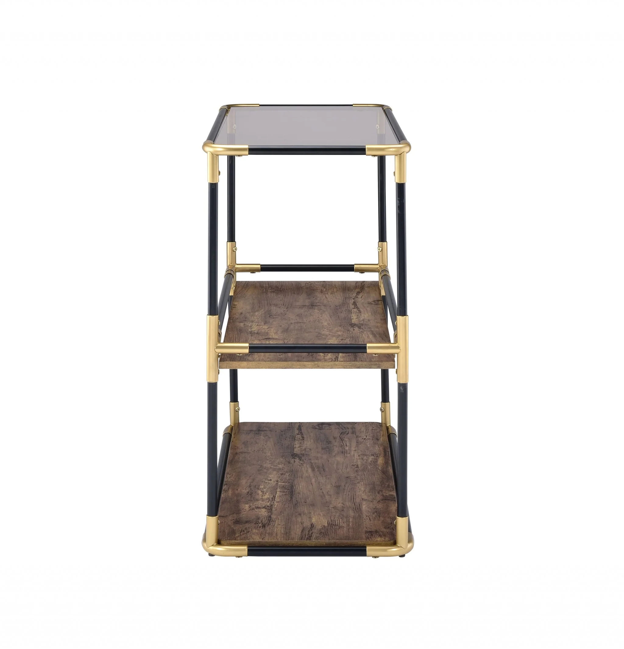 Black Solid Wood Leg Console Table By Homeroots - Image 5