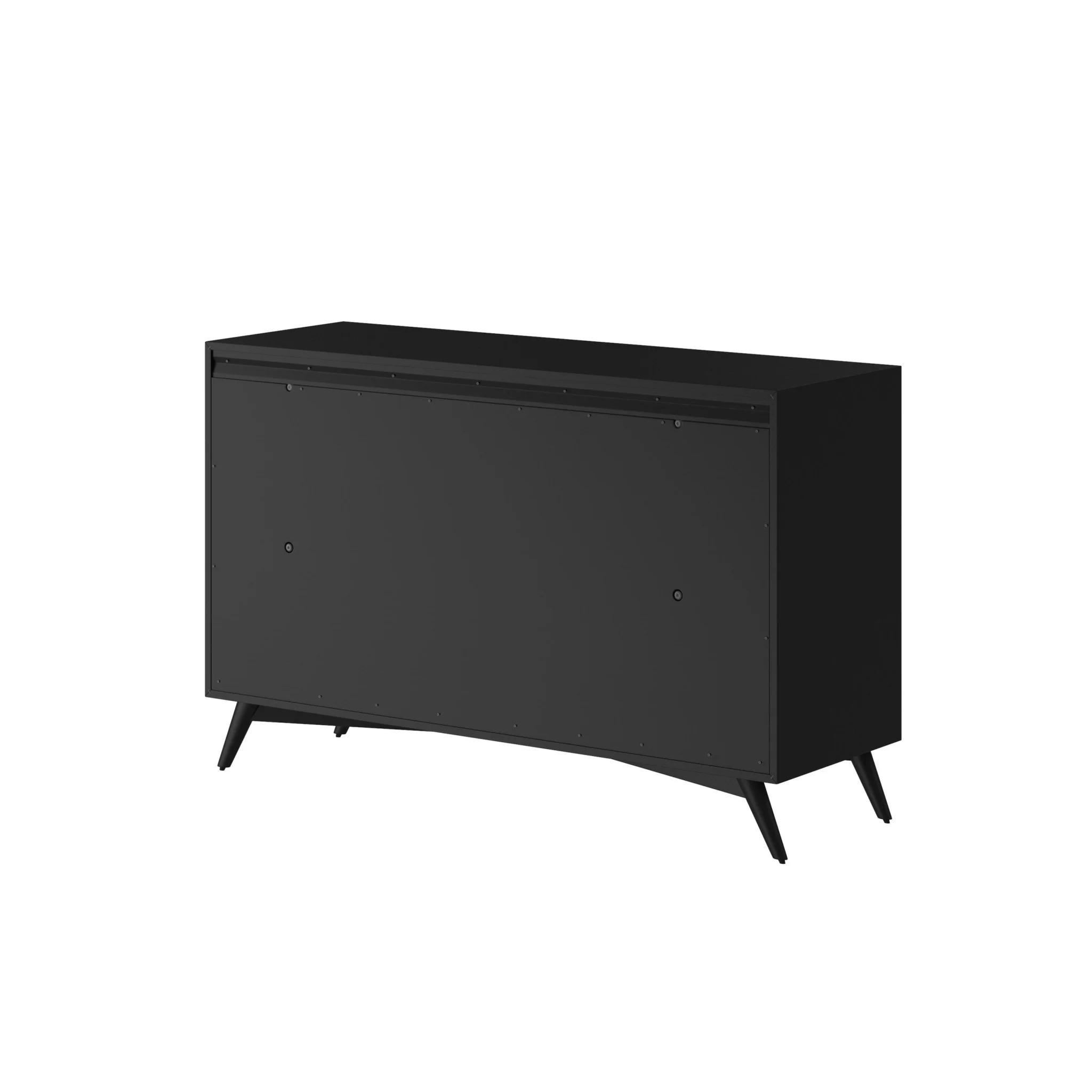Black Solid Wood Seven Drawer Double Dresser By Homeroots - Image 6