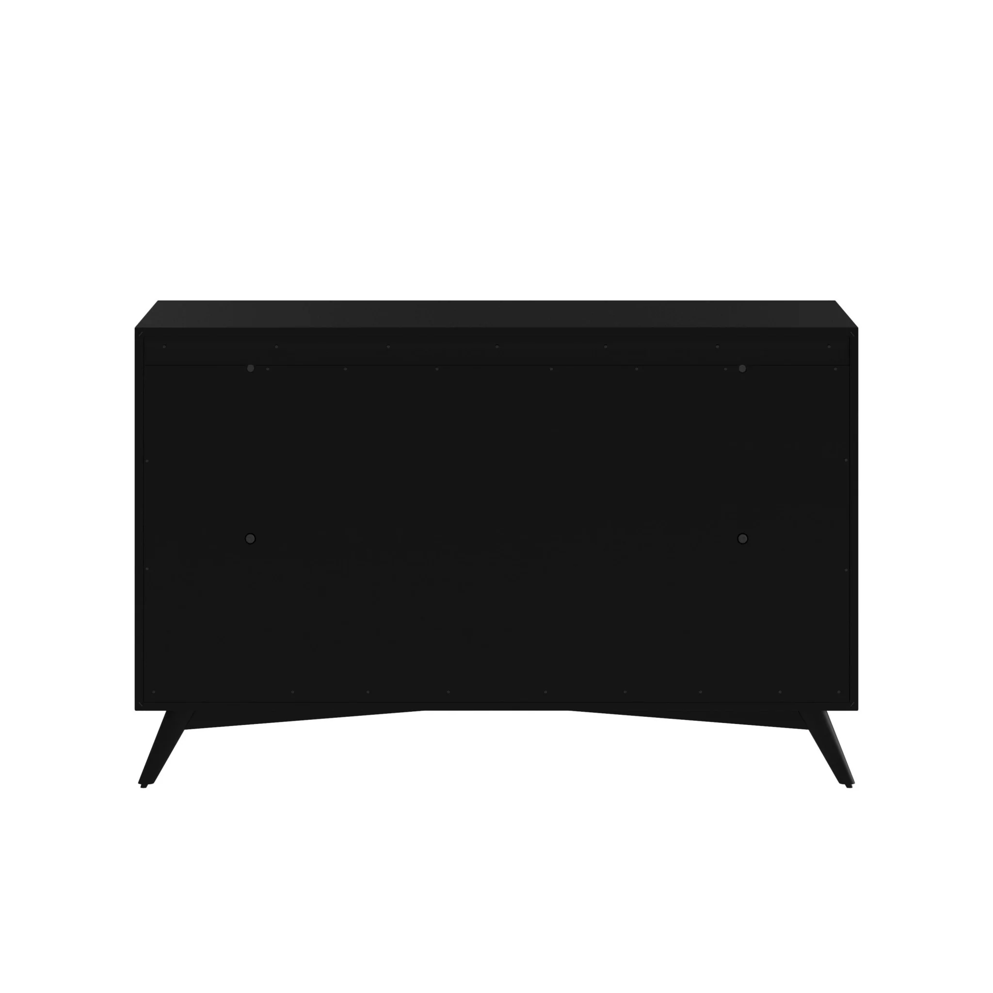 Black Solid Wood Seven Drawer Double Dresser By Homeroots - Image 7