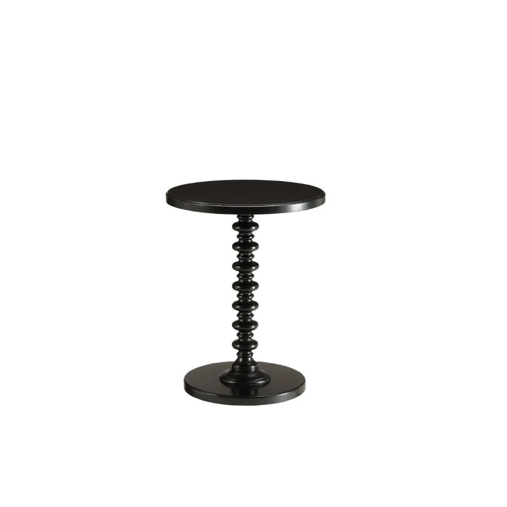 Black Solid Wooden Stylish Accent Side Table By Homeroots - Image 2