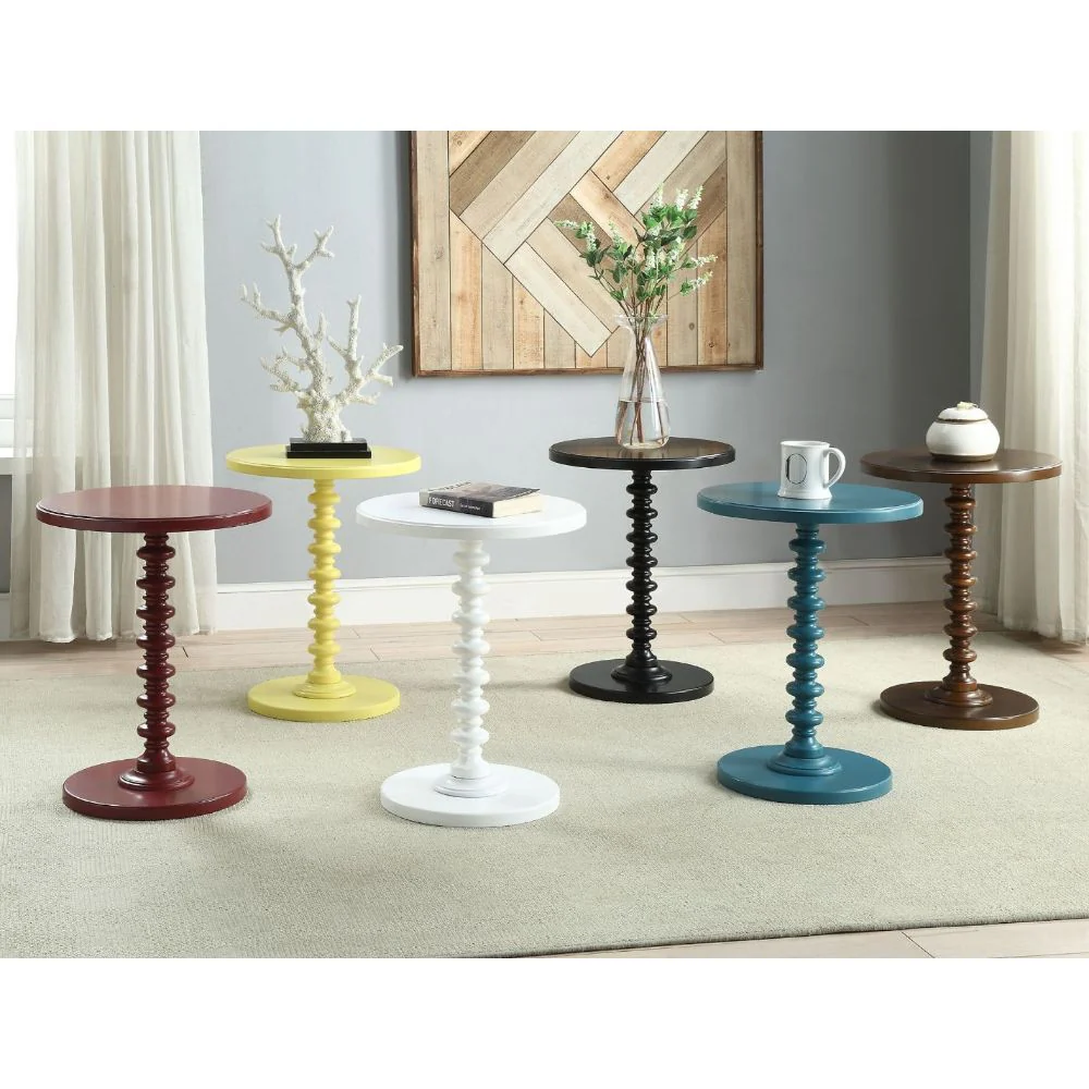 Black Solid Wooden Stylish Accent Side Table By Homeroots - Image 4