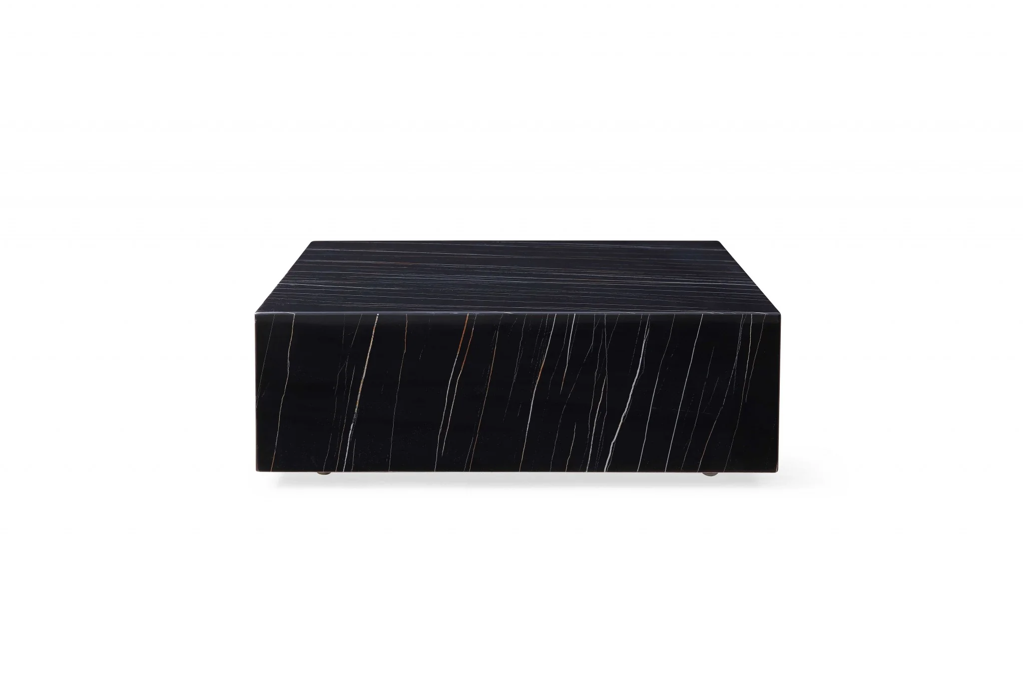 Black Square Marble Table By Homeroots - Image 2