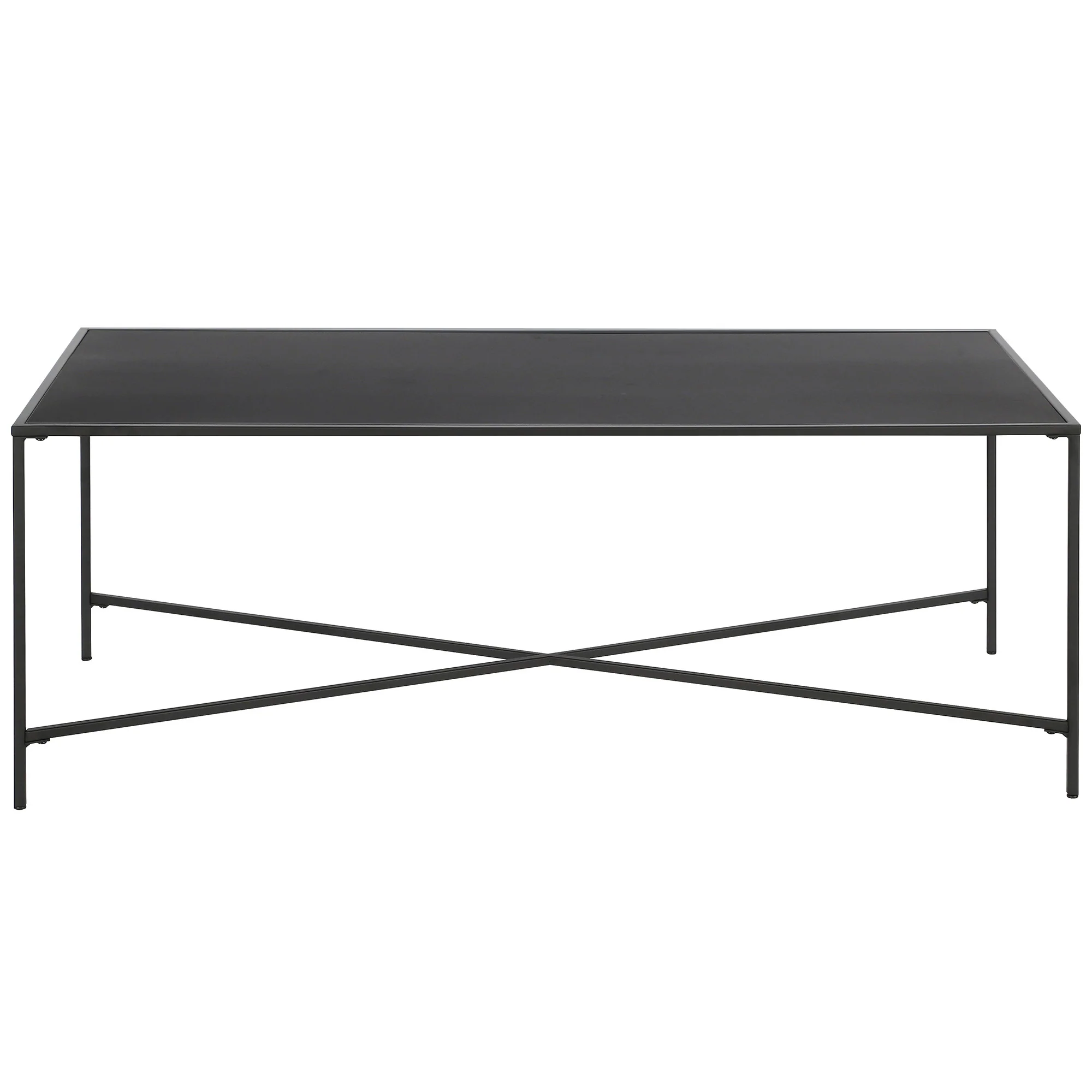 Black Steel Coffee Table By Homeroots - Image 7