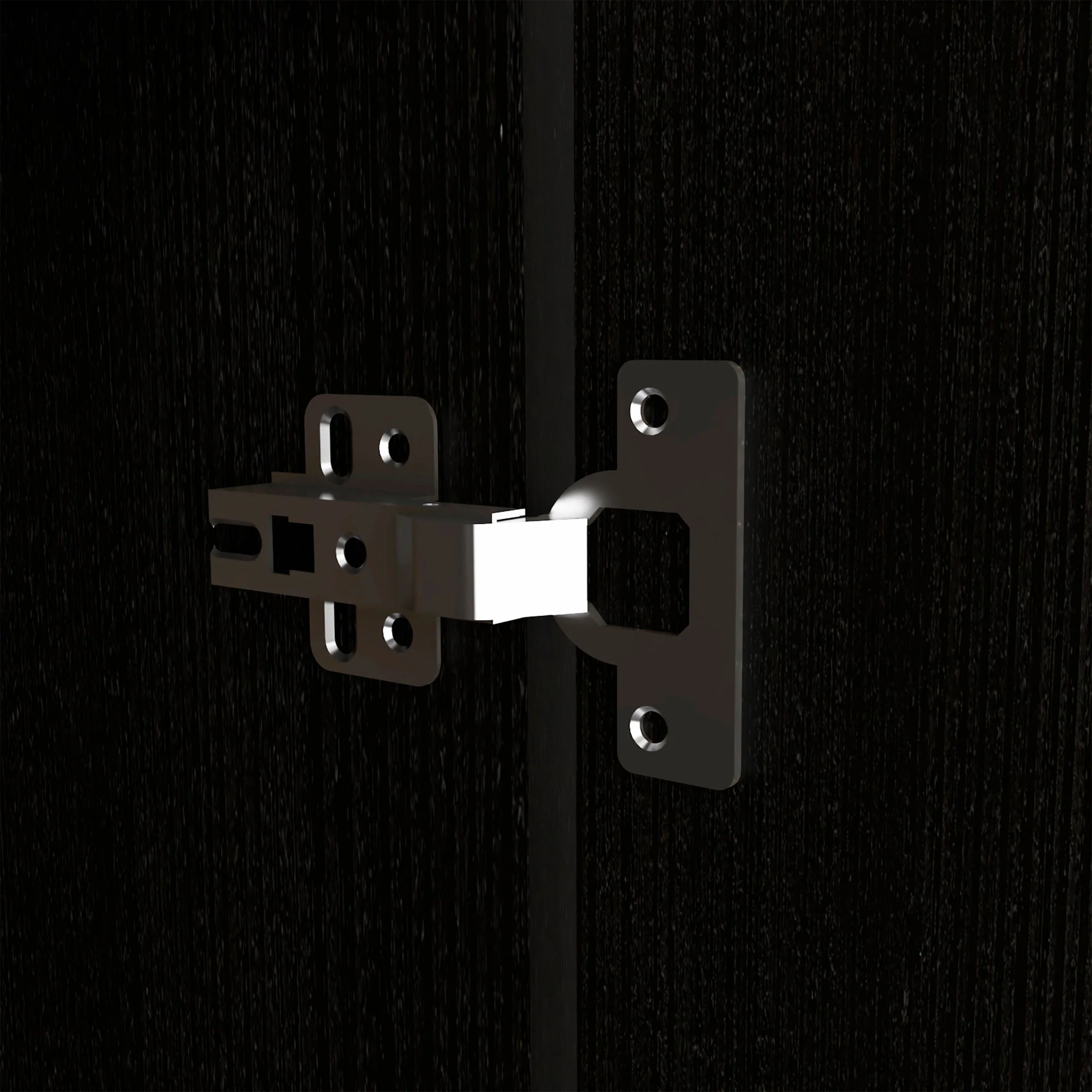 Black Tall Bar Cabinet with Two Door Panels and Top Wine Glass Rack By Homeroots - Image 6