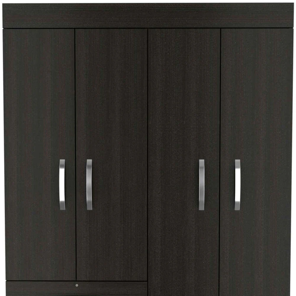 Black Three Drawer Combo Dresser By Homeroots - Image 5