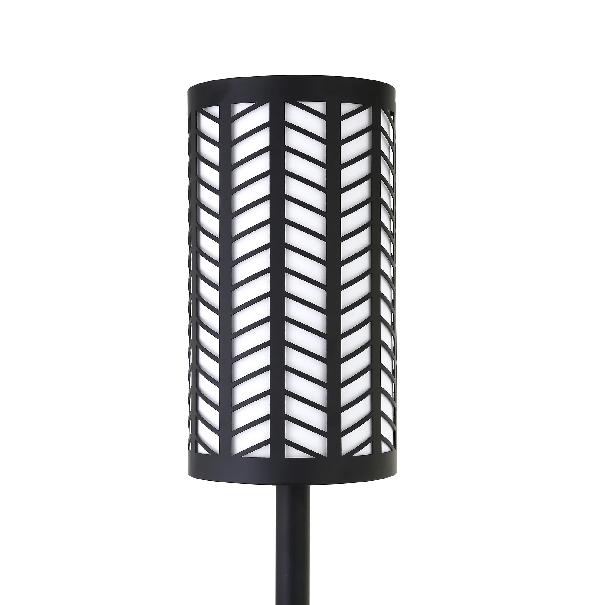 Black Torchiere Floor Lamp With Black Drum Shade By Homeroots - Image 4
