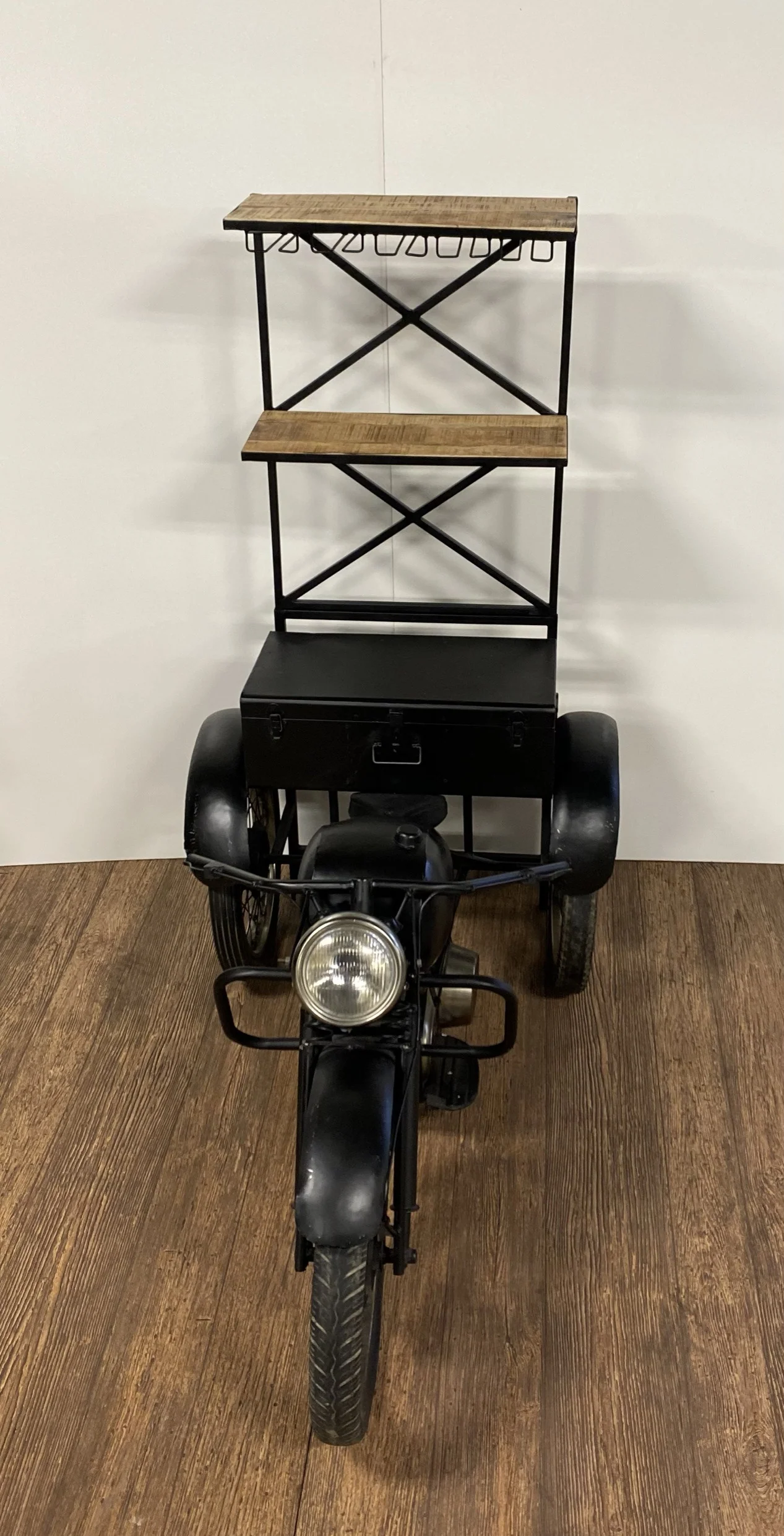 Black Tri Bike Bar By Homeroots - Image 4