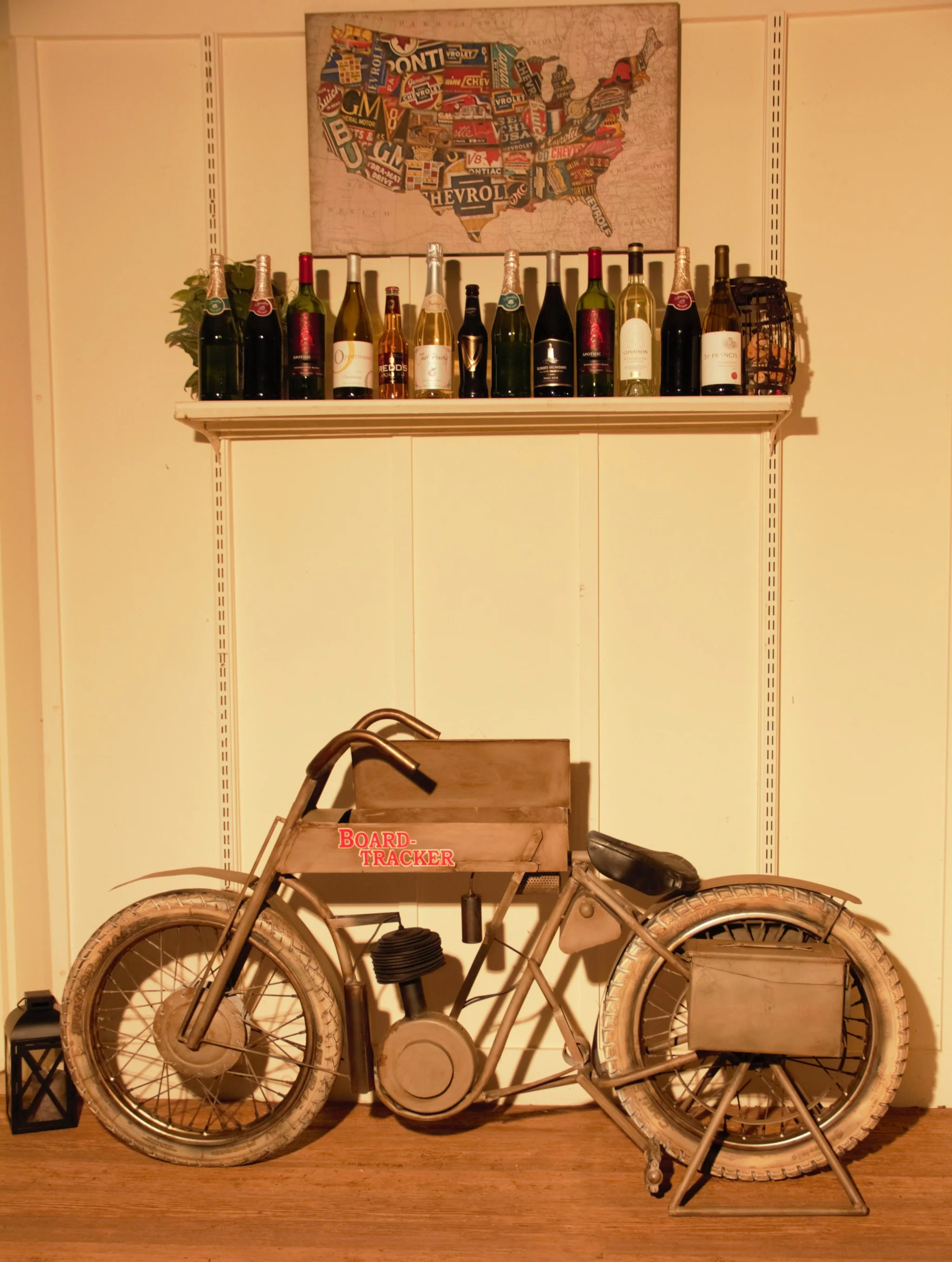 Black Tri Bike Bar By Homeroots - Image 6
