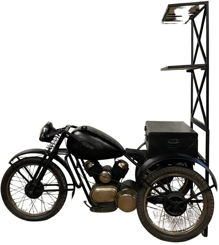 Black Tri Bike Bar By Homeroots - Image 7