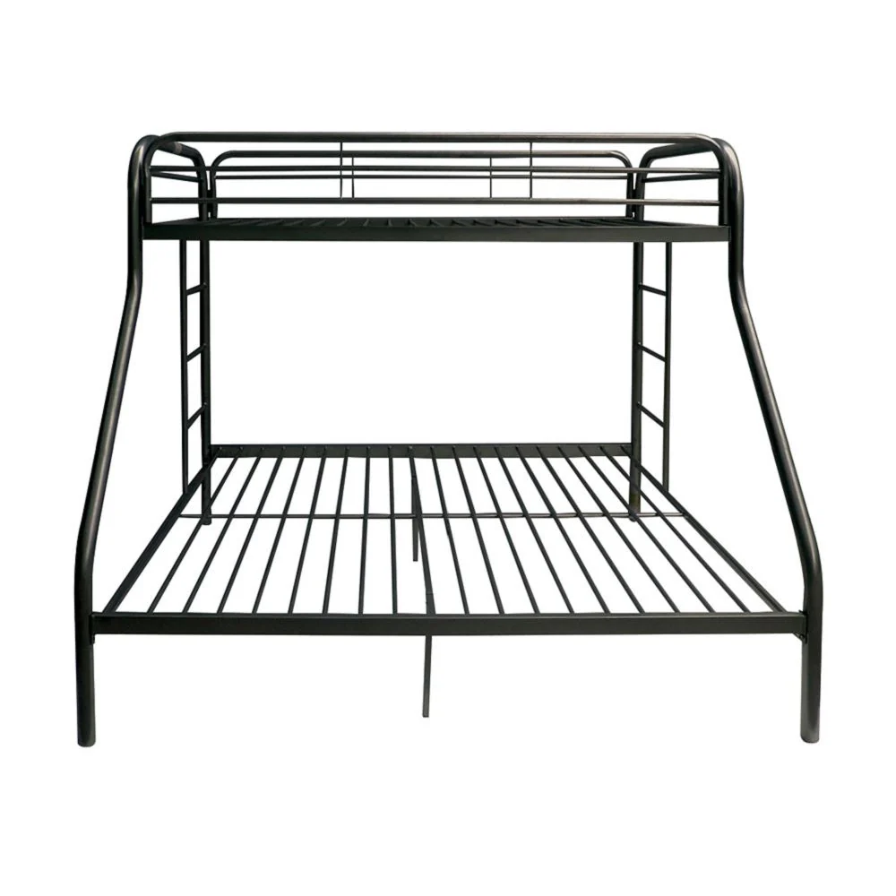 Black Twin Over Full Size Bunk Bed By Homeroots - Image 3