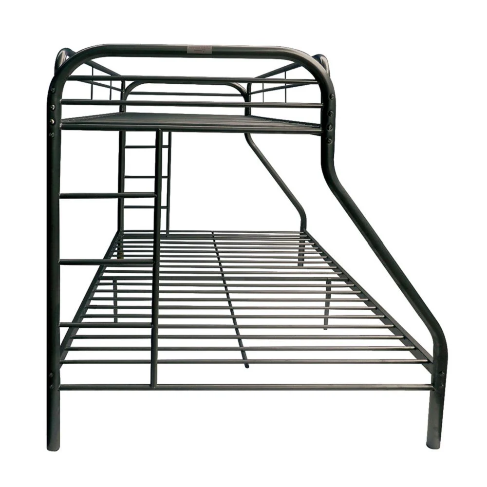 Black Twin Over Full Size Bunk Bed By Homeroots - Image 5