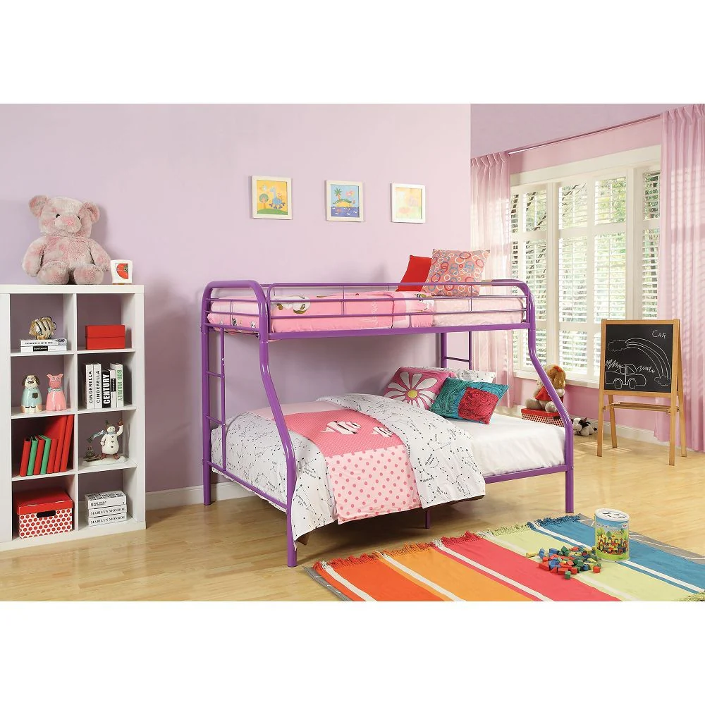 Black Twin Over Full Size Bunk Bed By Homeroots - Image 7