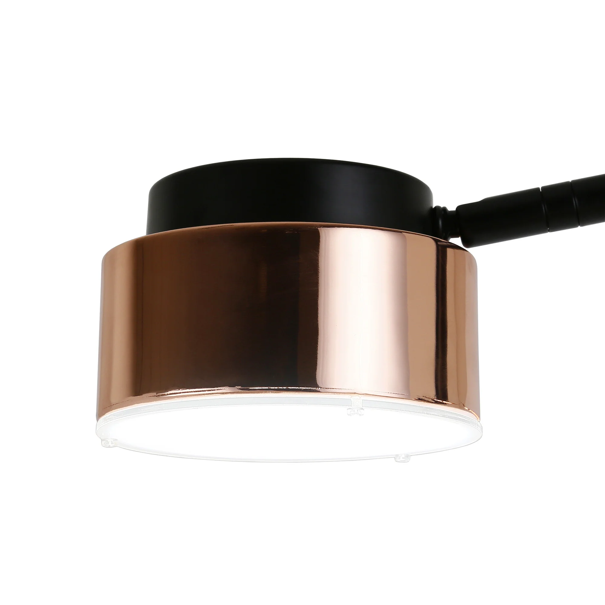 Black Two Light Tree Floor Lamp With Copper Bell Shade By Homeroots - Image 3