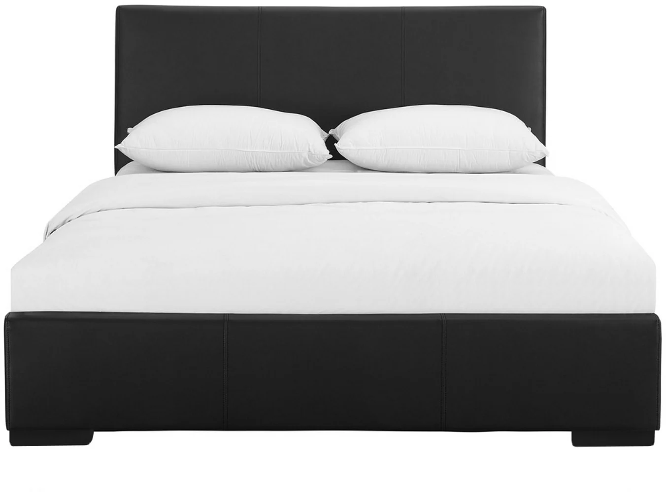 Black Upholstered Twin Platform Bed By Homeroots - Image 2