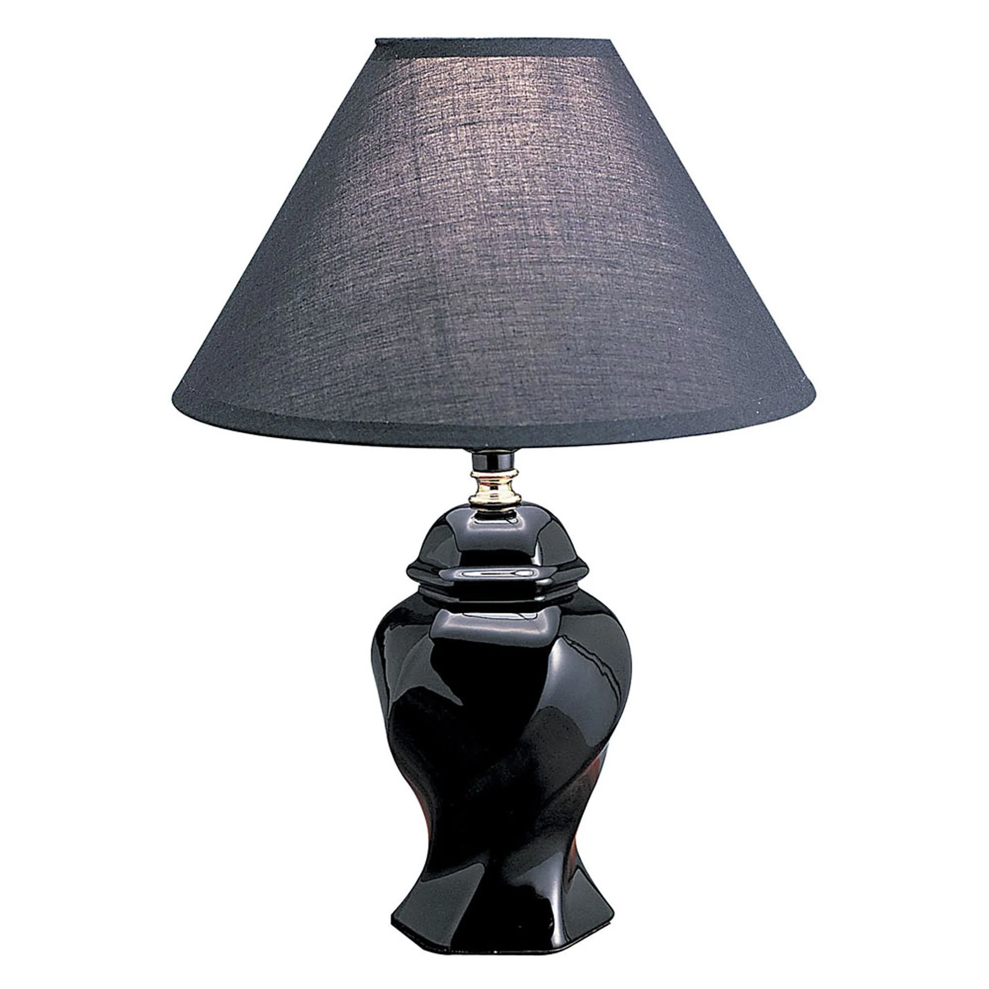Black Urn Shaped Table Lamp - Image 2