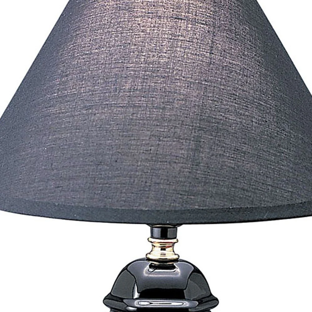 Black Urn Shaped Table Lamp - Image 4