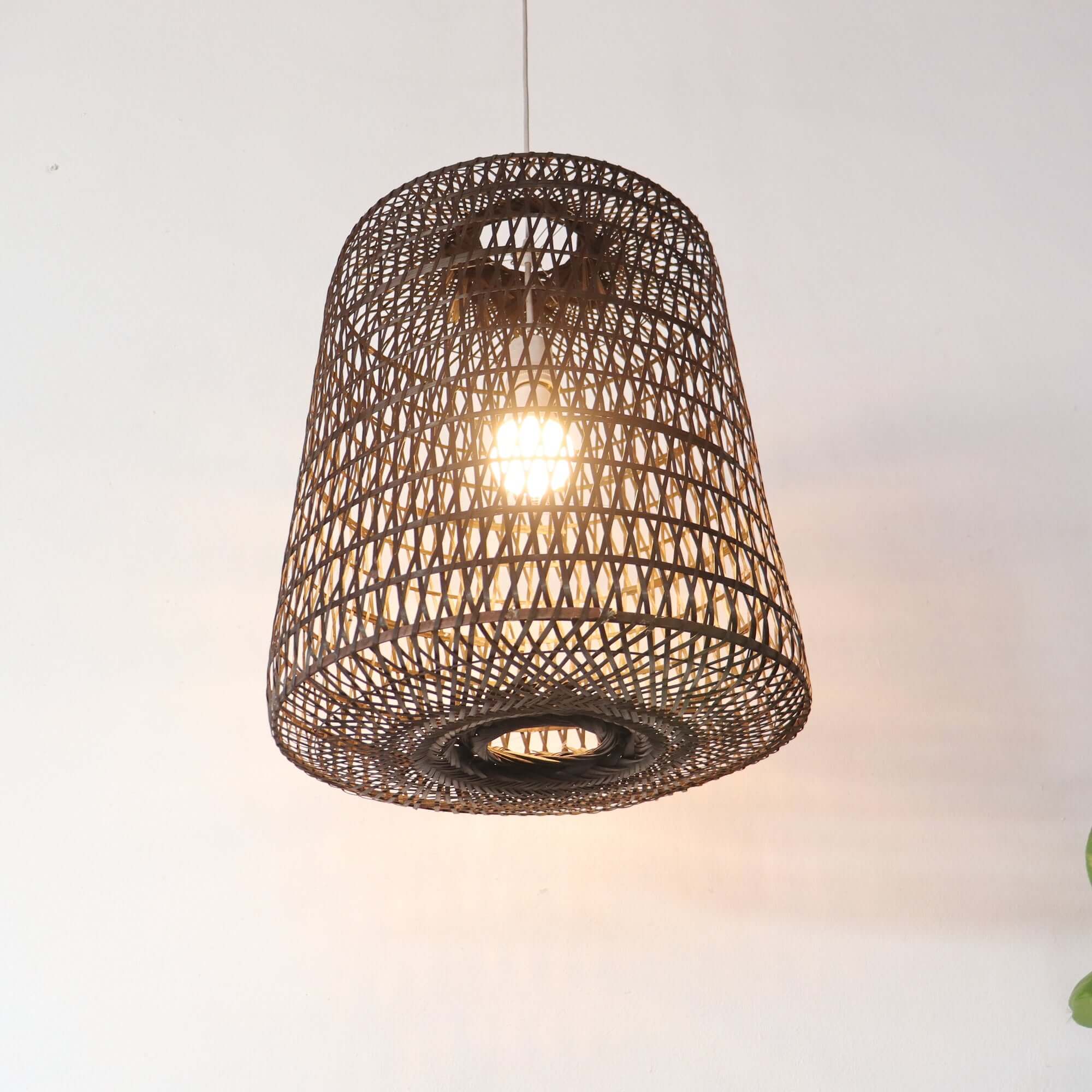 Black Varee - Black Small Bamboo Pendant Light By Thaihome - Image 3