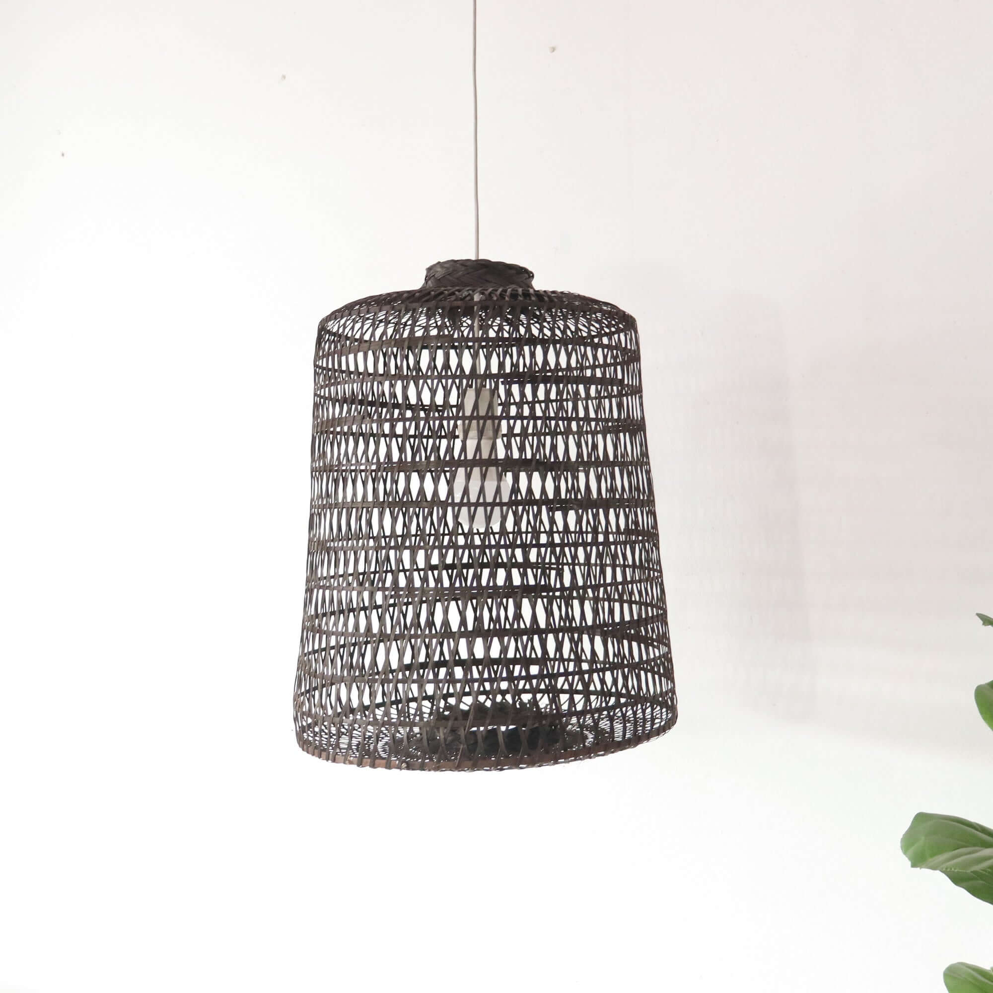 Black Varee - Black Small Bamboo Pendant Light By Thaihome - Image 4