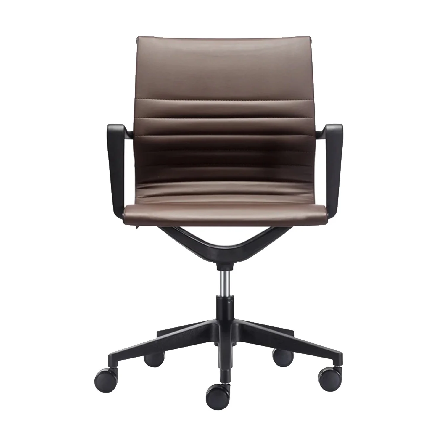 Black Vinyl Fle Tilt Chair By Homeroots - Image 7